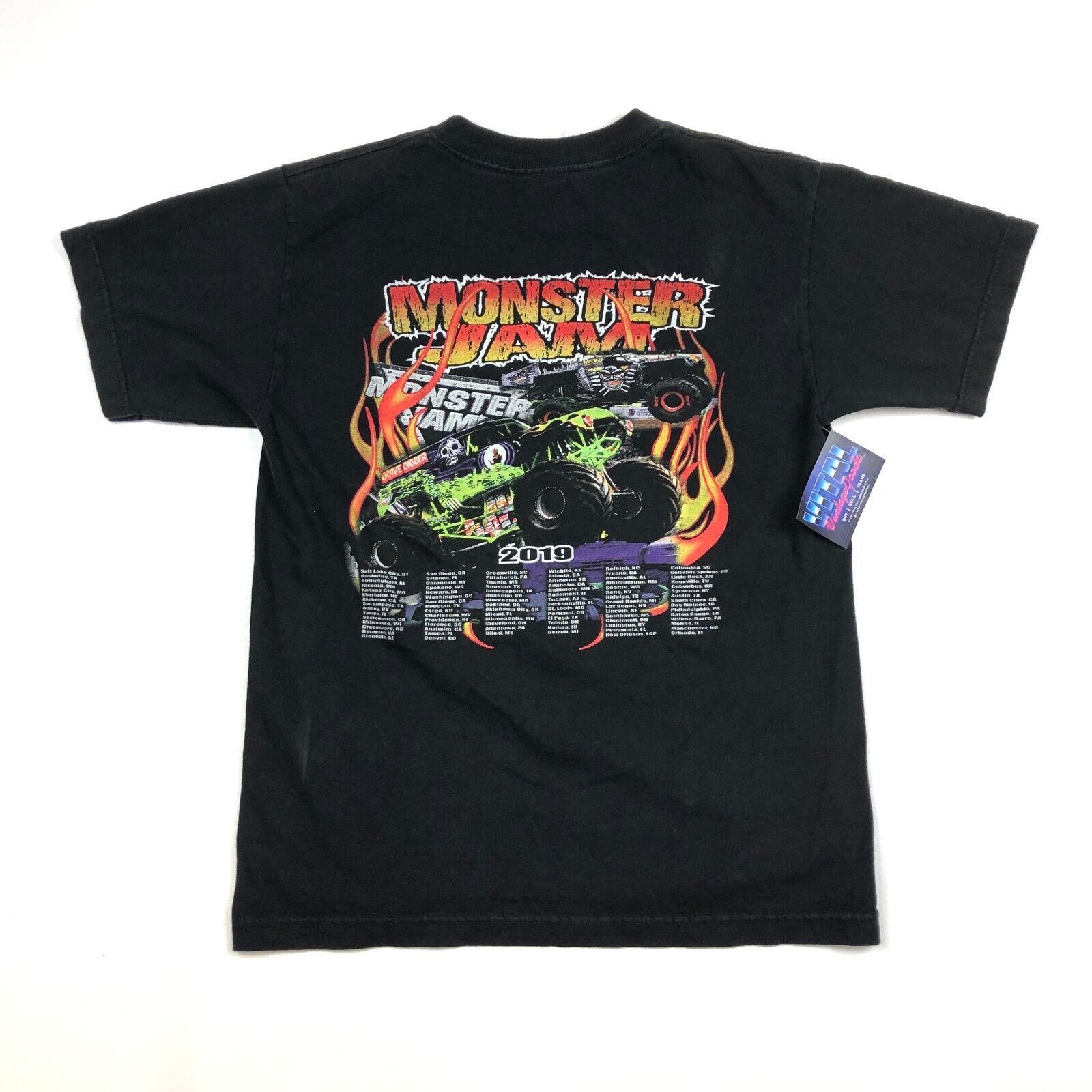 Vintage 2019 Monster Jam Truck Tour Dates Tee T Shirt Size Youth XL Size S / US 4 / IT 40 - 4 Thumbnail