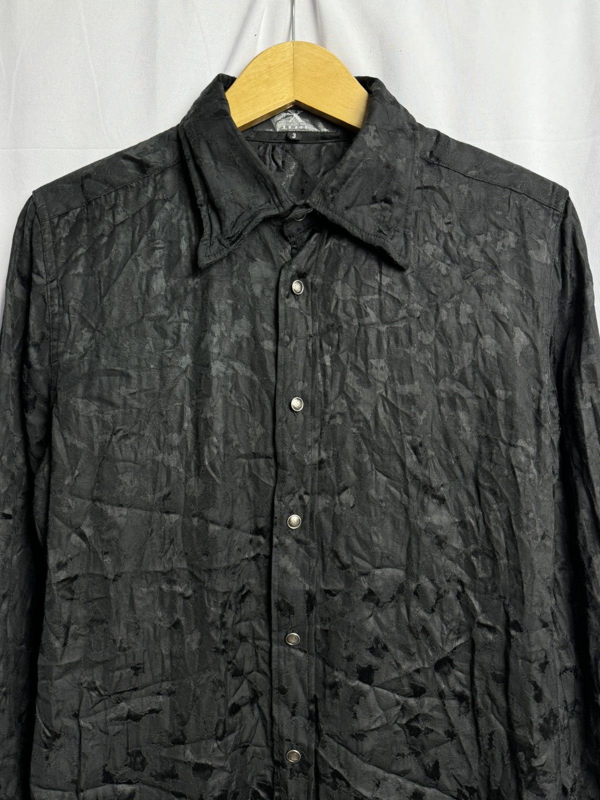 14th Addiction × If Six Was Nine × Japanese Brand 14thaddiction Xfrm Waxed Button Long Shirt Size US M / EU 48-50 / 2 - 3 Thumbnail