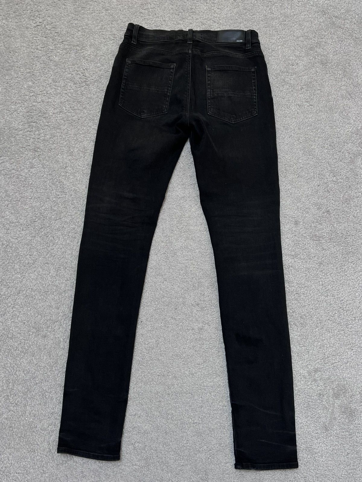Amiri Amiri MX-1 Black Skinny Jeans With Leather Patches Size 31 Size US 31 - 11 Thumbnail