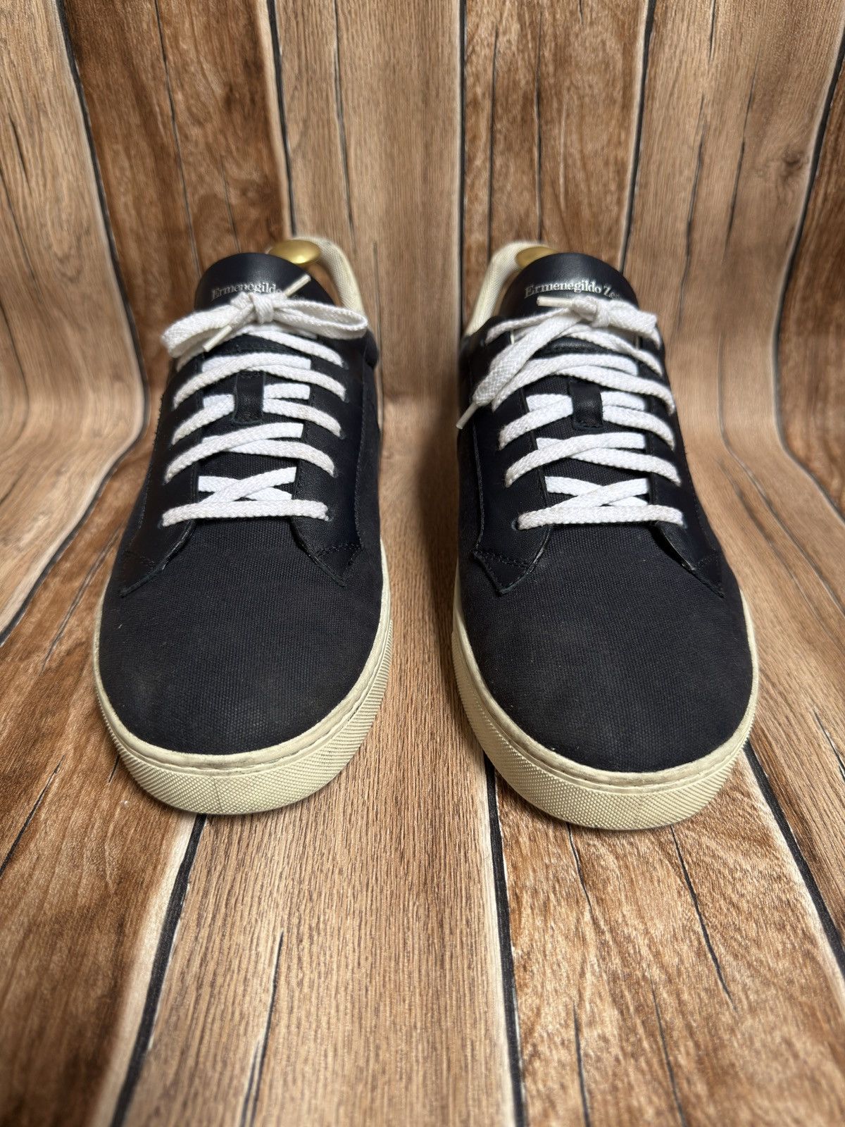 Ermenegildo Zegna Vittorio canvas sneakers Size US 8.5 / EU 41-42 - 4 Thumbnail