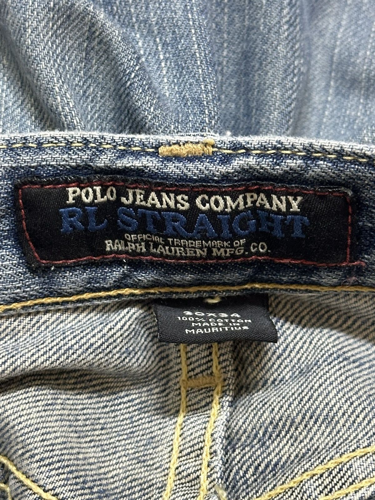 Polo Ralph Lauren Vintage RL Ralph Lauren Blue Faded Wash Distress Jeans Size US 30 / EU 46 - 10 Thumbnail