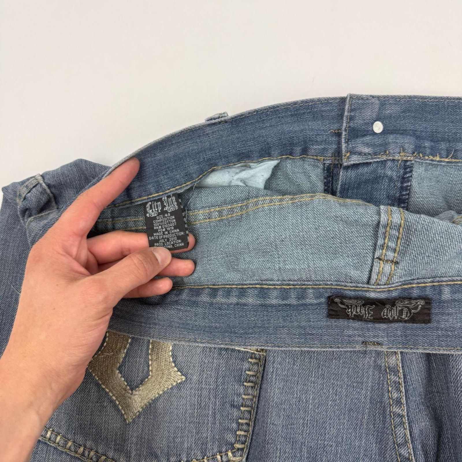 DIESEL Y2K archive grunge denim 希少 Diesel × Japanese Brand × Vintage Vintage grunge embroidered cyber
