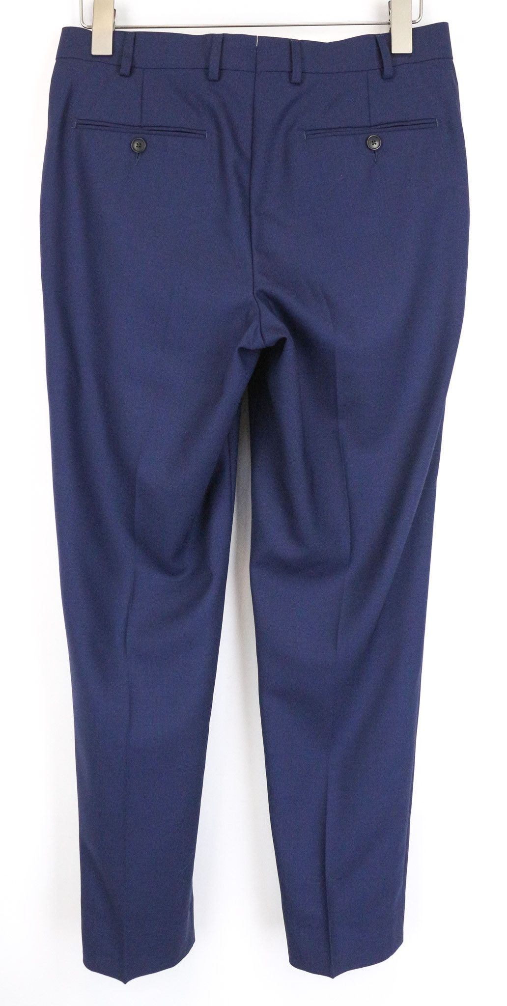 Suitsupply BRESCIA UK36S Blue Wool Pleated Trousers 75677 Size 36S - 2 Thumbnail