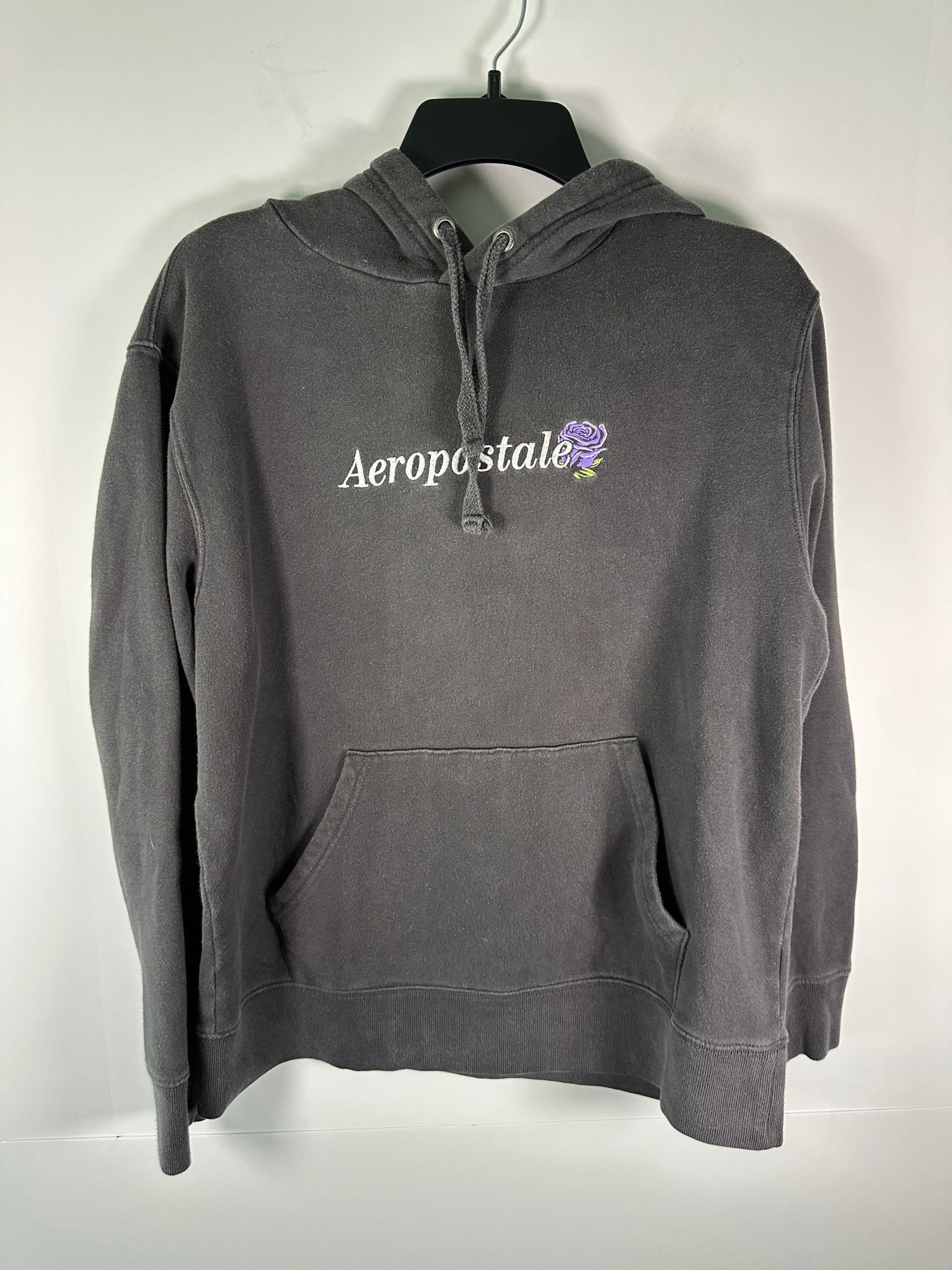 Aeropostale Aeropostale Hoodie Mens M Embroidered Purple Rose Logo Size US M / EU 48-50 / 2 - 1 Thumbnail
