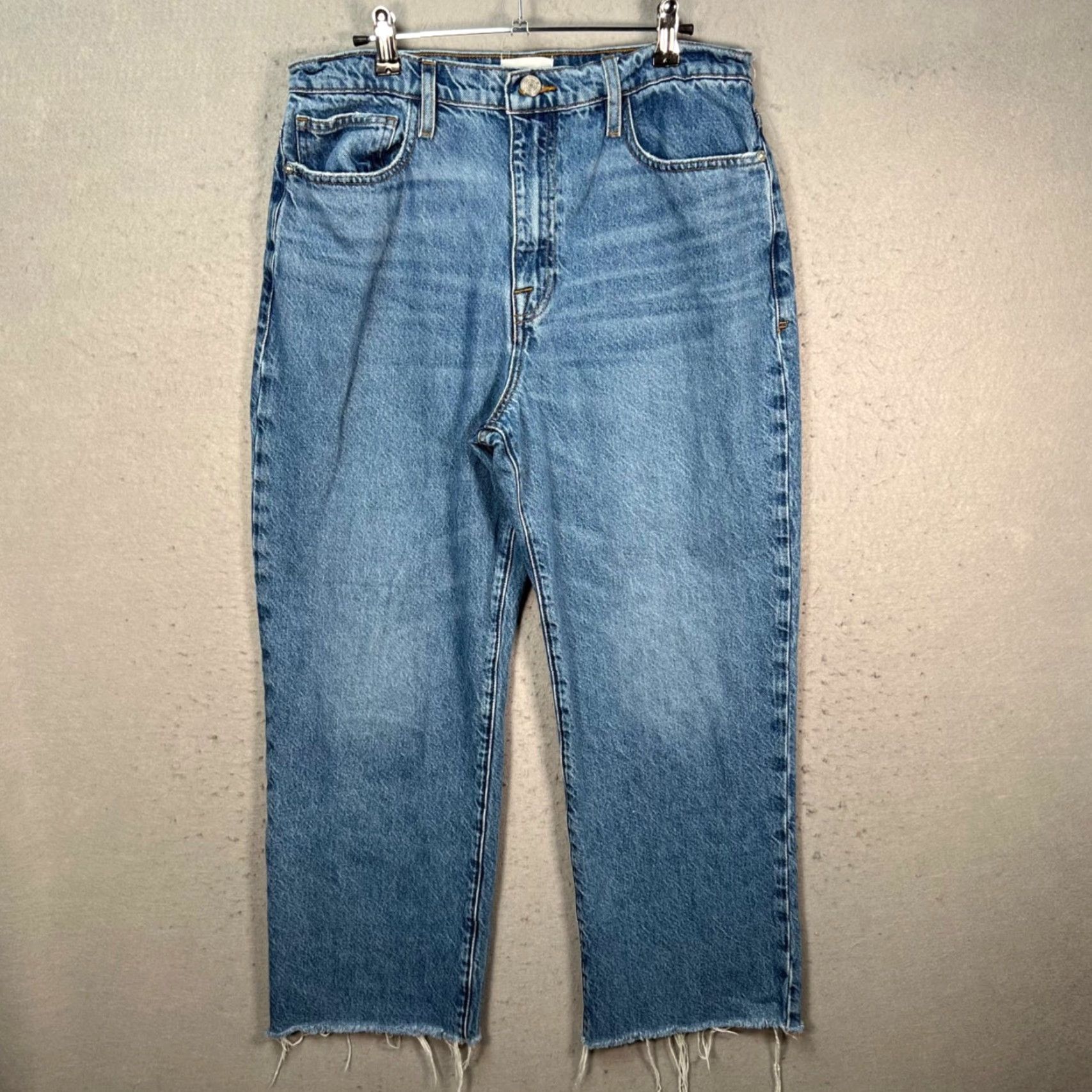 Frame VINTAGE FRAME Womens Frame Jeans High Rise Cropped 30 Blue Denim 5-Pocket Inseam 27 Cotton Blend Shirt? Size 30" / US 8 / IT 44 - 2 Thumbnail