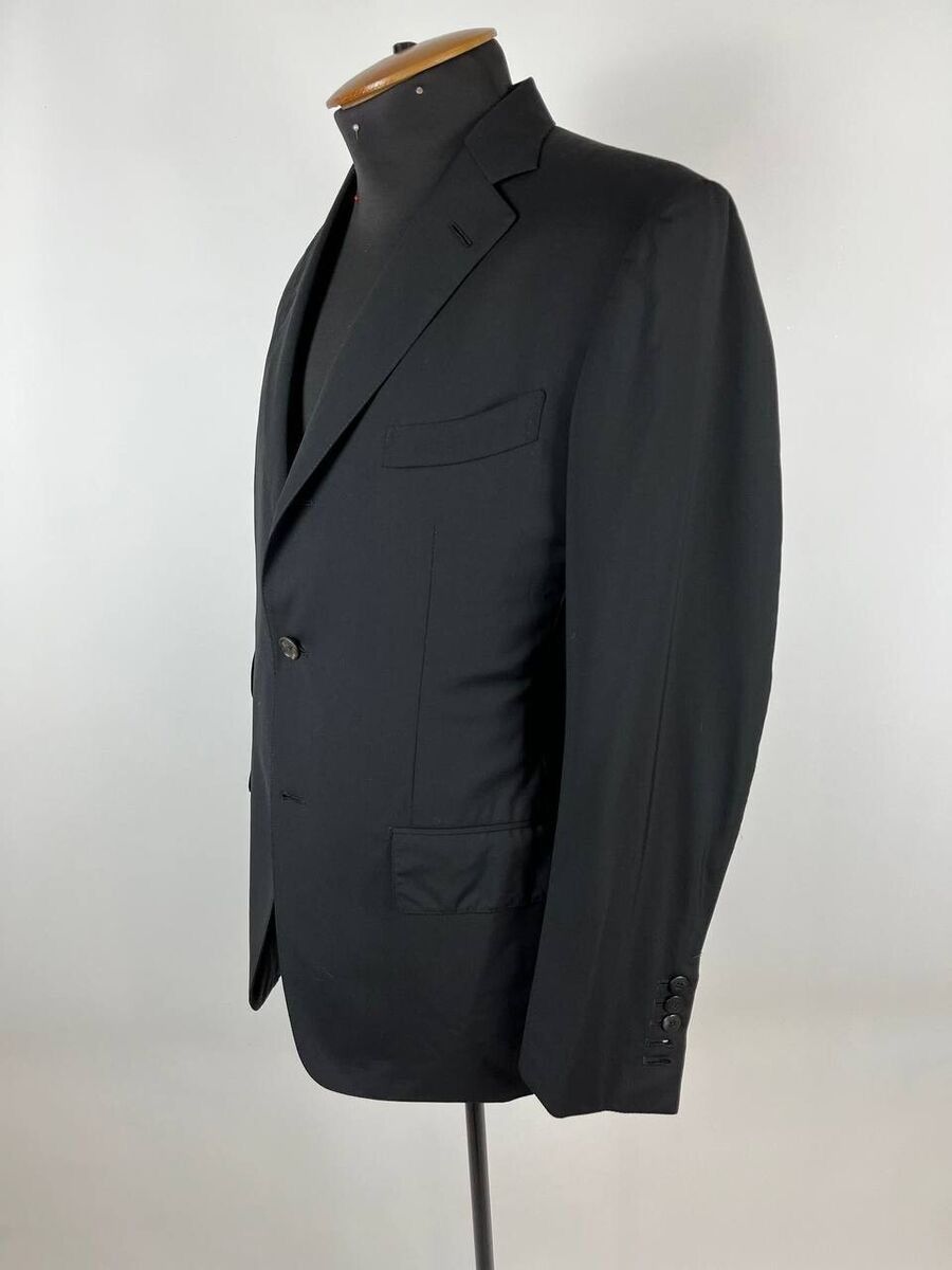 Tom Ford Tom Ford Black Wool Blazer 3 Button Size 52 (0334) Size 52R - 2 Thumbnail