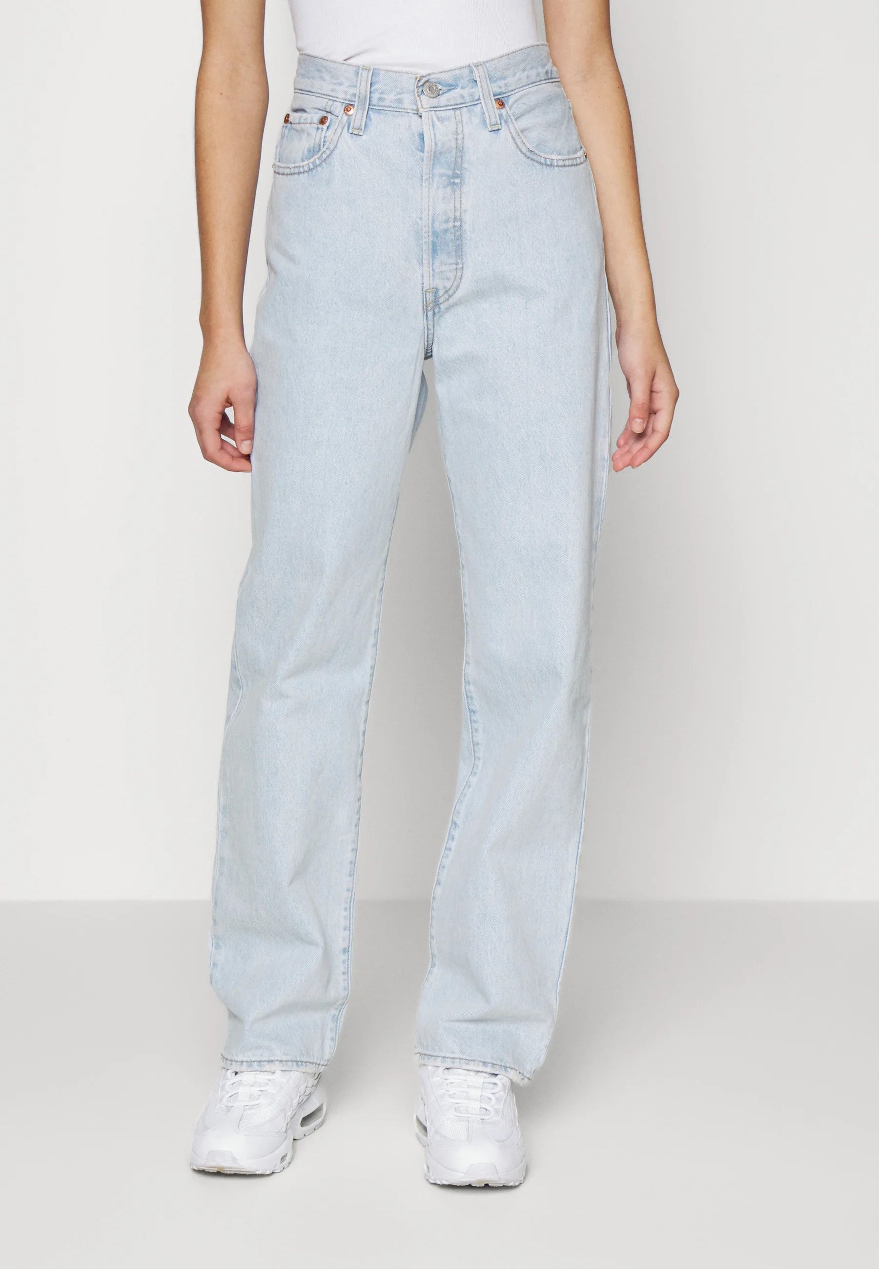 Levi's Levis Ribcage Straight Jeans Size 25" / US 0 / IT 36 - 1 Thumbnail