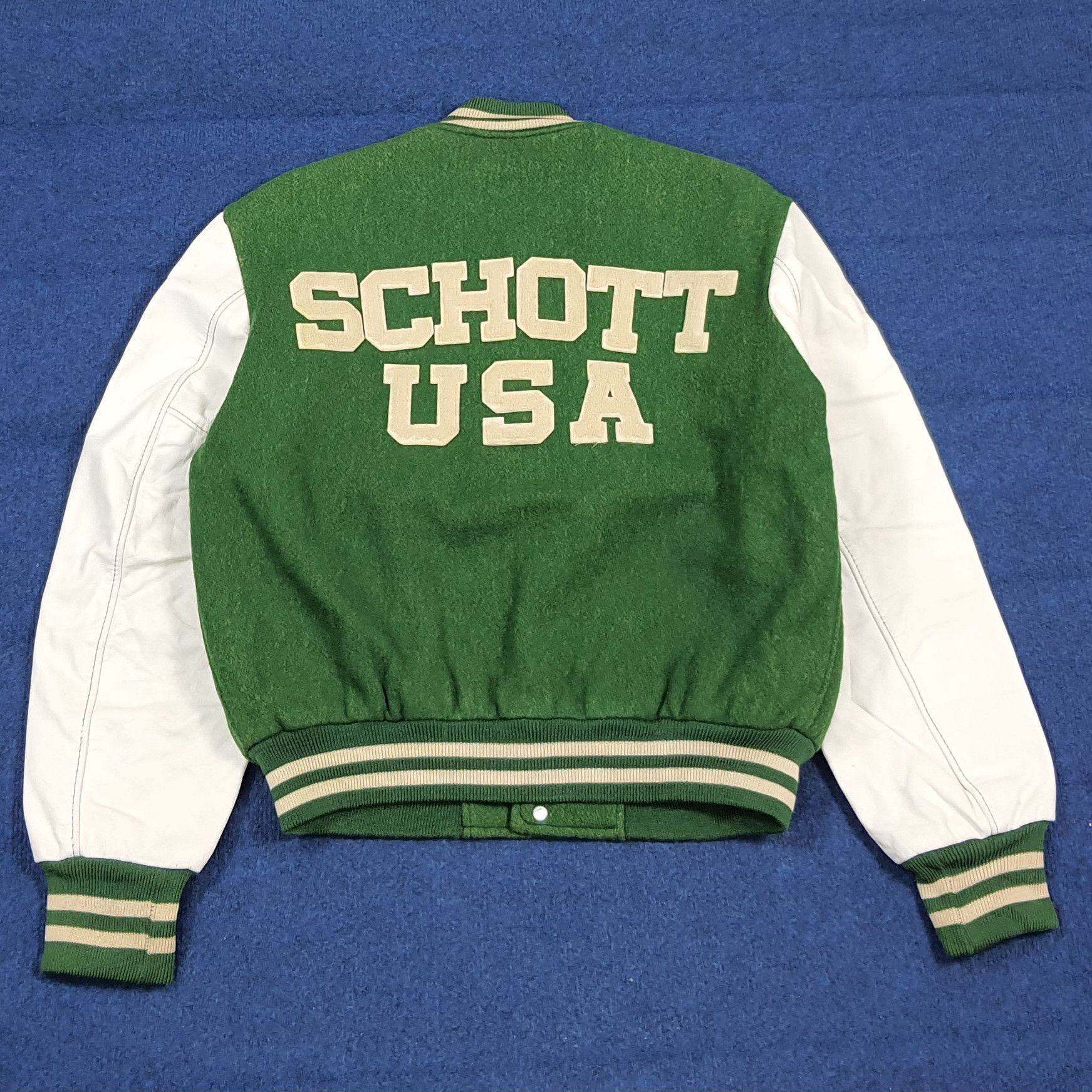 Schott Vintage Schott NYC Varsity Letterman Bomber Jacket C292N18 Size US M / EU 48-50 / 2 - 1 Thumbnail