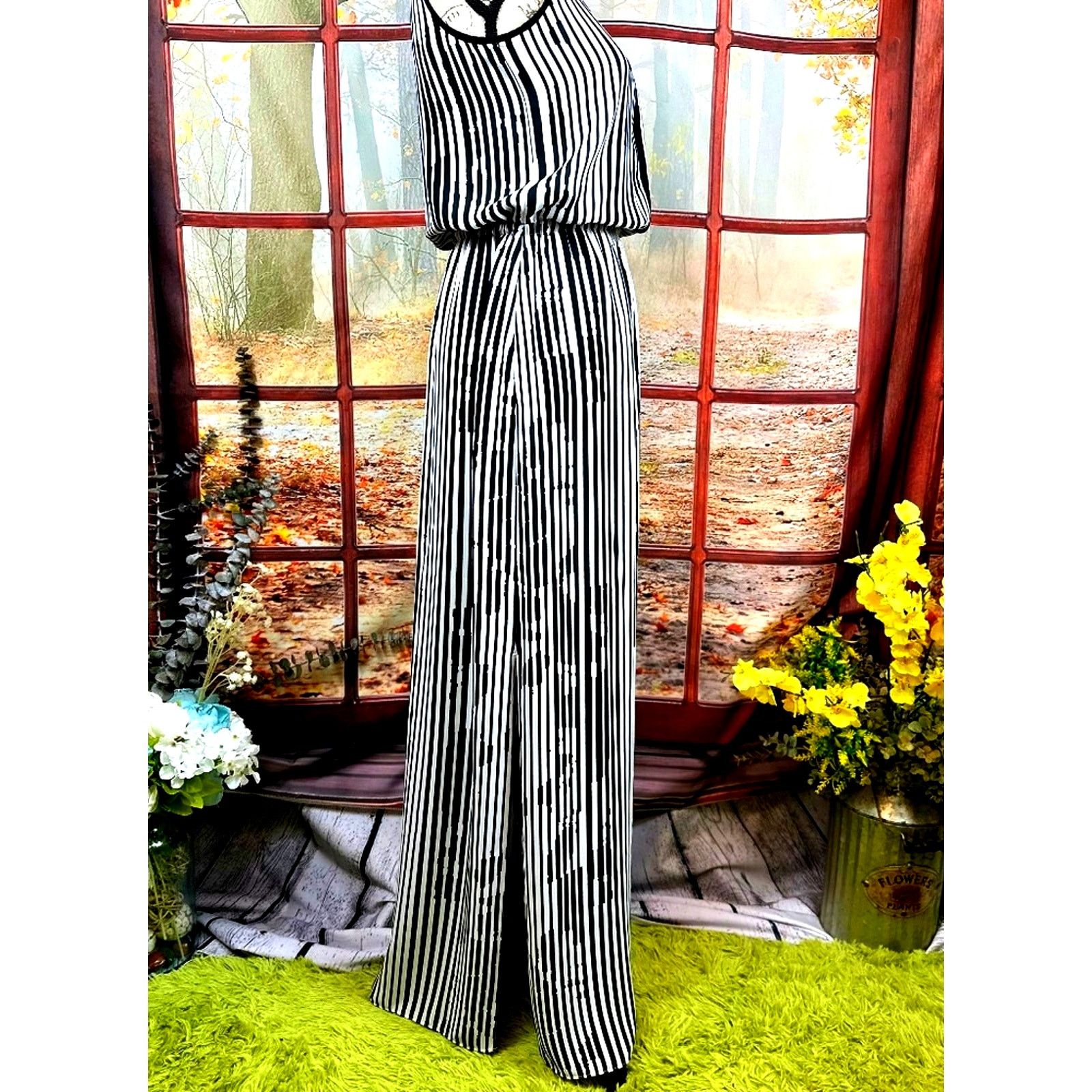 White House Black Market White House Black Market Striped Maxi Dress Black/White 2 Size XS / US 0-2 / IT 36-38 - 10 Thumbnail