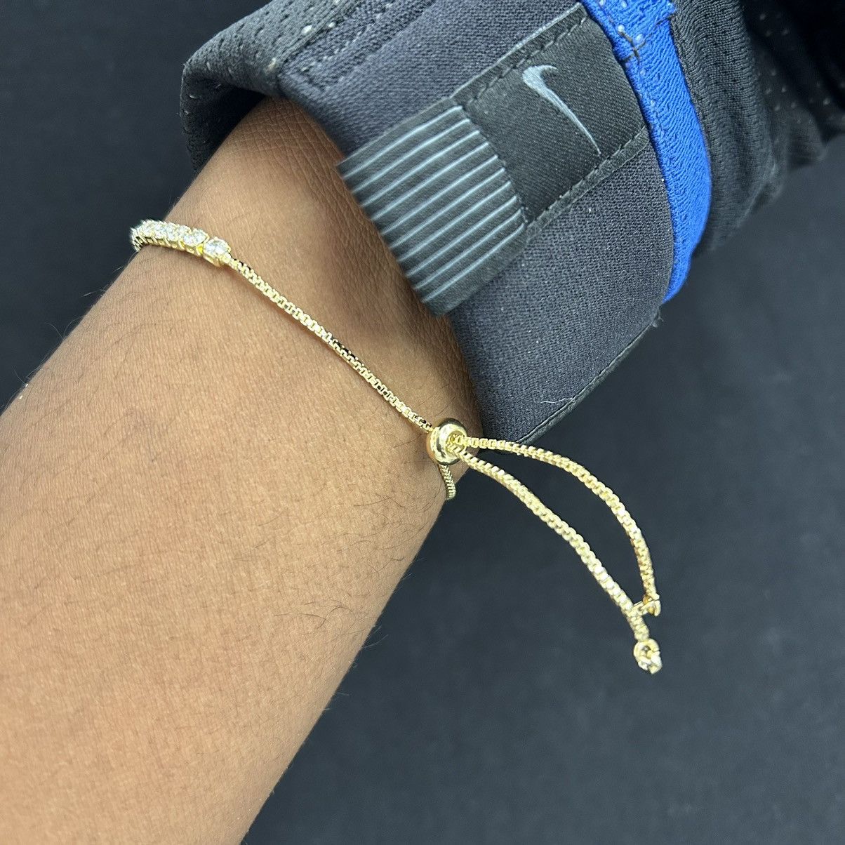 Vintage Y2K 2000s style gold toned Virgin Mary tennis bracelet Size ONE SIZE - 7 Thumbnail