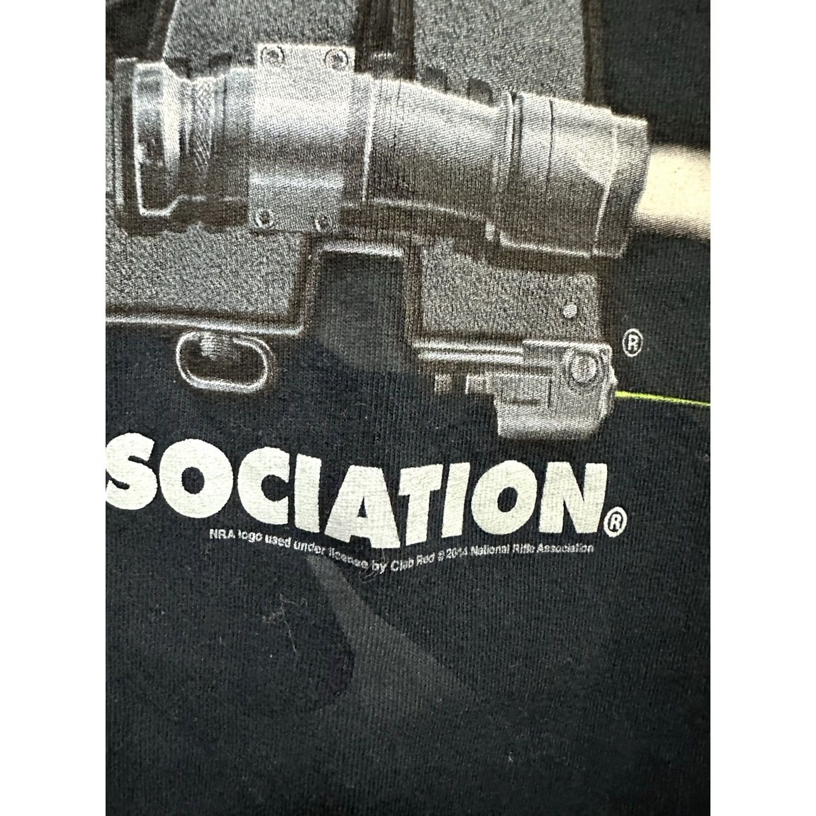 Pistola NRA Scope Gun Pistol VTG T-Shirt Navy Size S Men Short Sleeve Shirts Womens/Mens Size US S / EU 44-46 / 1 - 4 Thumbnail