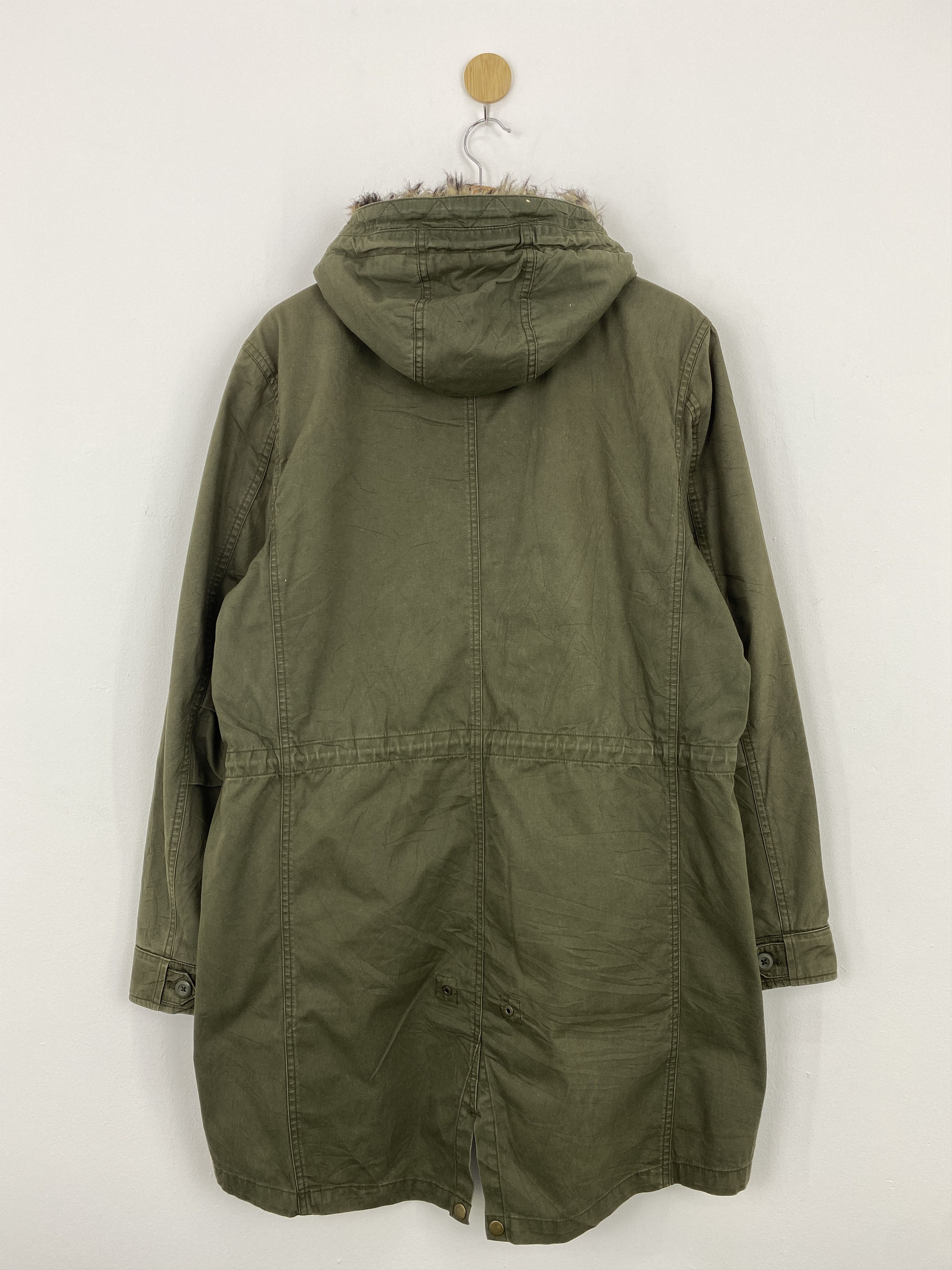 GU Vintage GU Military Jacket Sherpa Denim Hoodie Jacket J1833 Size US XL / EU 56 / 4 - 3 Thumbnail