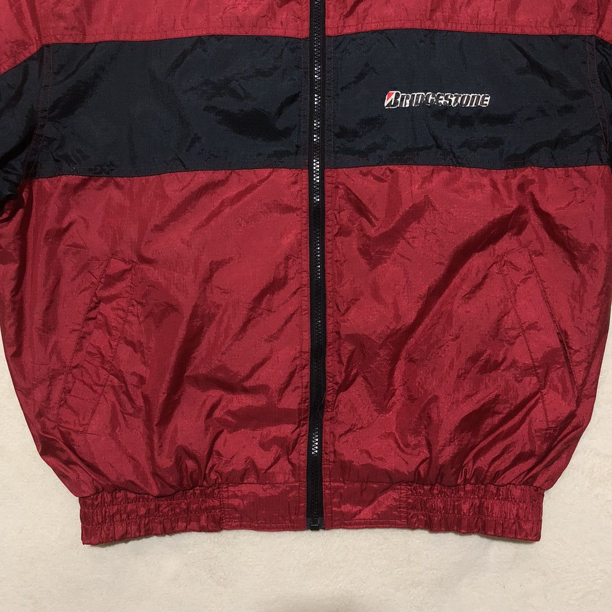 Japanese Brand × Vintage DISTRESSED Vintage Bridgestone Light Bomber Jacket Size US L / EU 52-54 / 3 - 3 Thumbnail