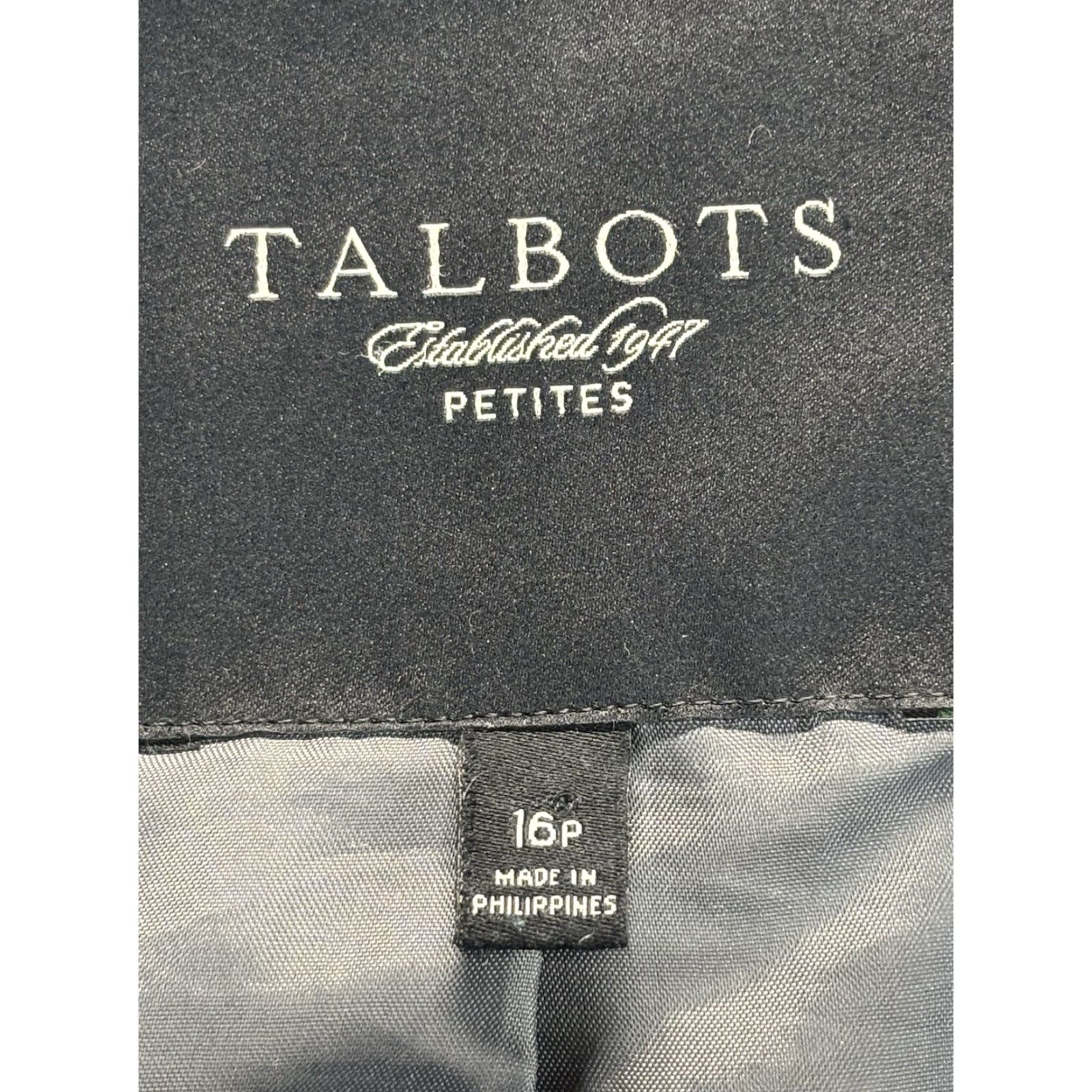 Talbots VINTAGE Talbots Coat Women’s 16P Petites Grey Midlength Wool Blend Overcoat Long Sleeve Button Classic 90s Career Preppy Womens Size XXL / US 16-18 / IT 52-54 - 7 Thumbnail