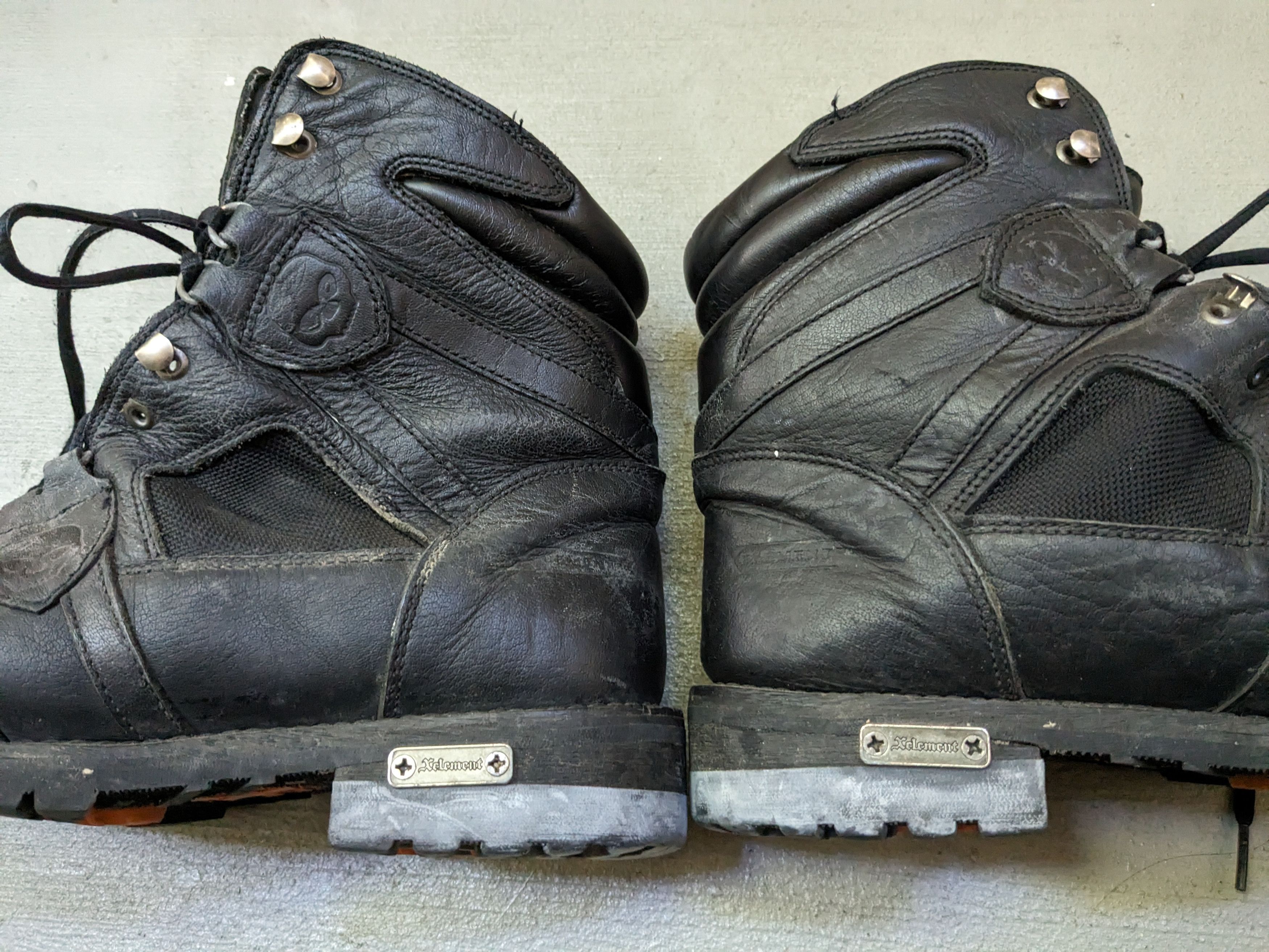 Genuine Leather Vintage Boots Black Size 10 Leather Biker Chunky Lace Up Size US 10 / EU 43 - 11 Thumbnail