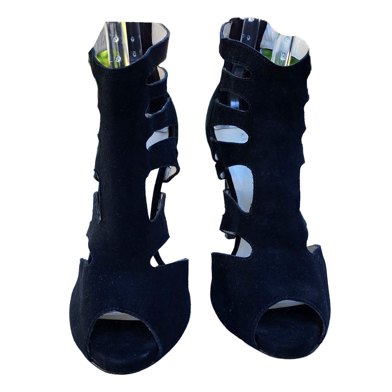 Karen Millen Karen Millen Suede Gladiator Strappy Stiletto Heels 39 Size US 8.5 / IT 38.5 - 2 Thumbnail