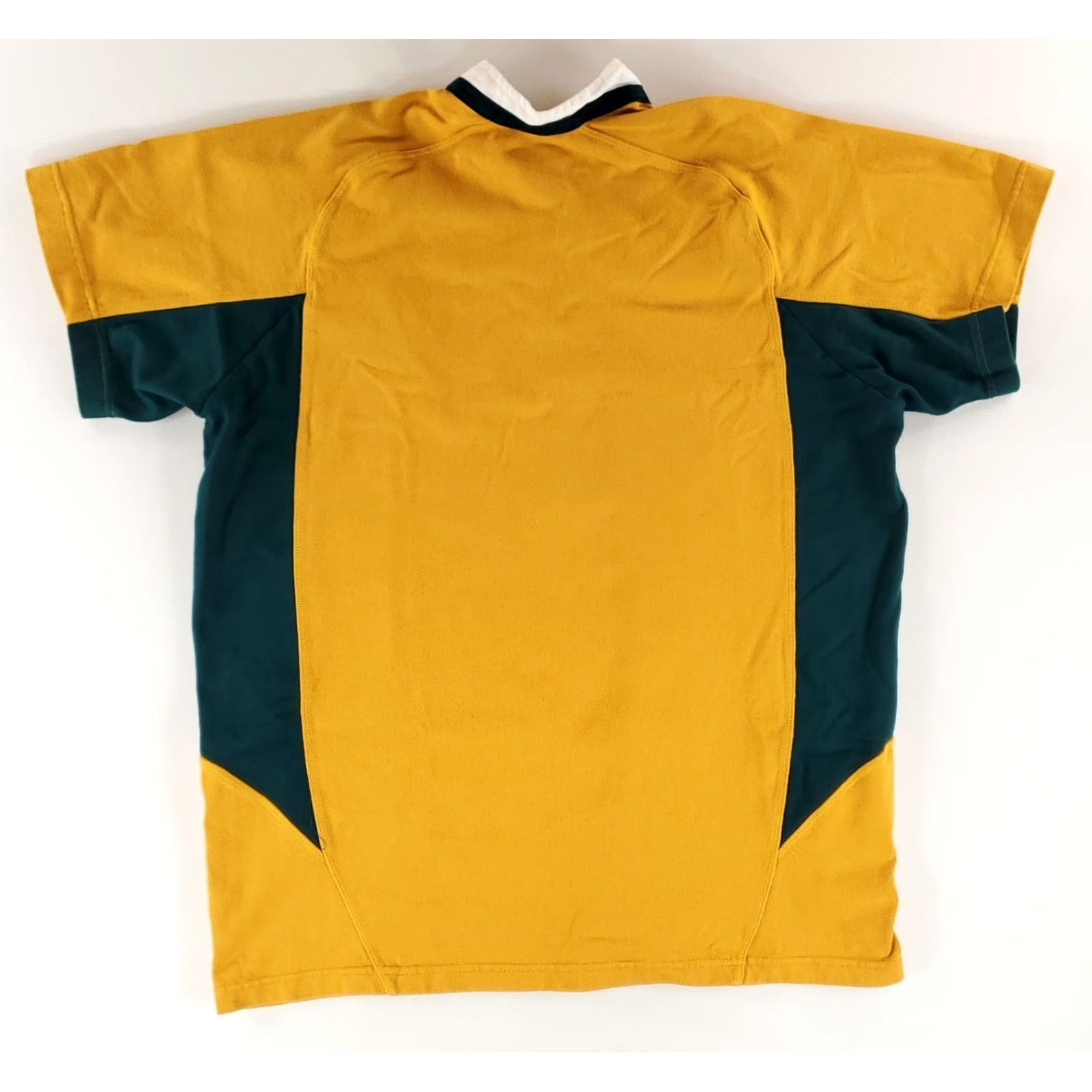 Vintage CCC Wallabies Authentic Rugby Shirt Polo Short Sleeve Quantas Australia Mens XL Yellow Size US XL / EU 56 / 4 - 6 Thumbnail