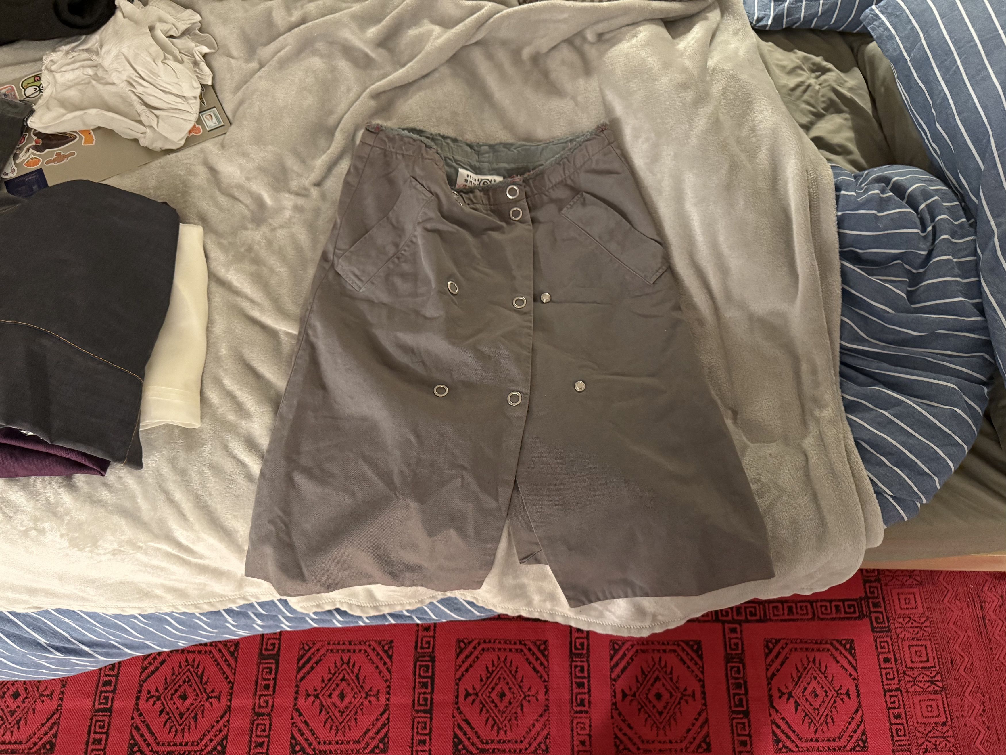 Maison Margiela Maison Margiela Gray Skirt Size 26" / US 2 / IT 38 - 1 Thumbnail