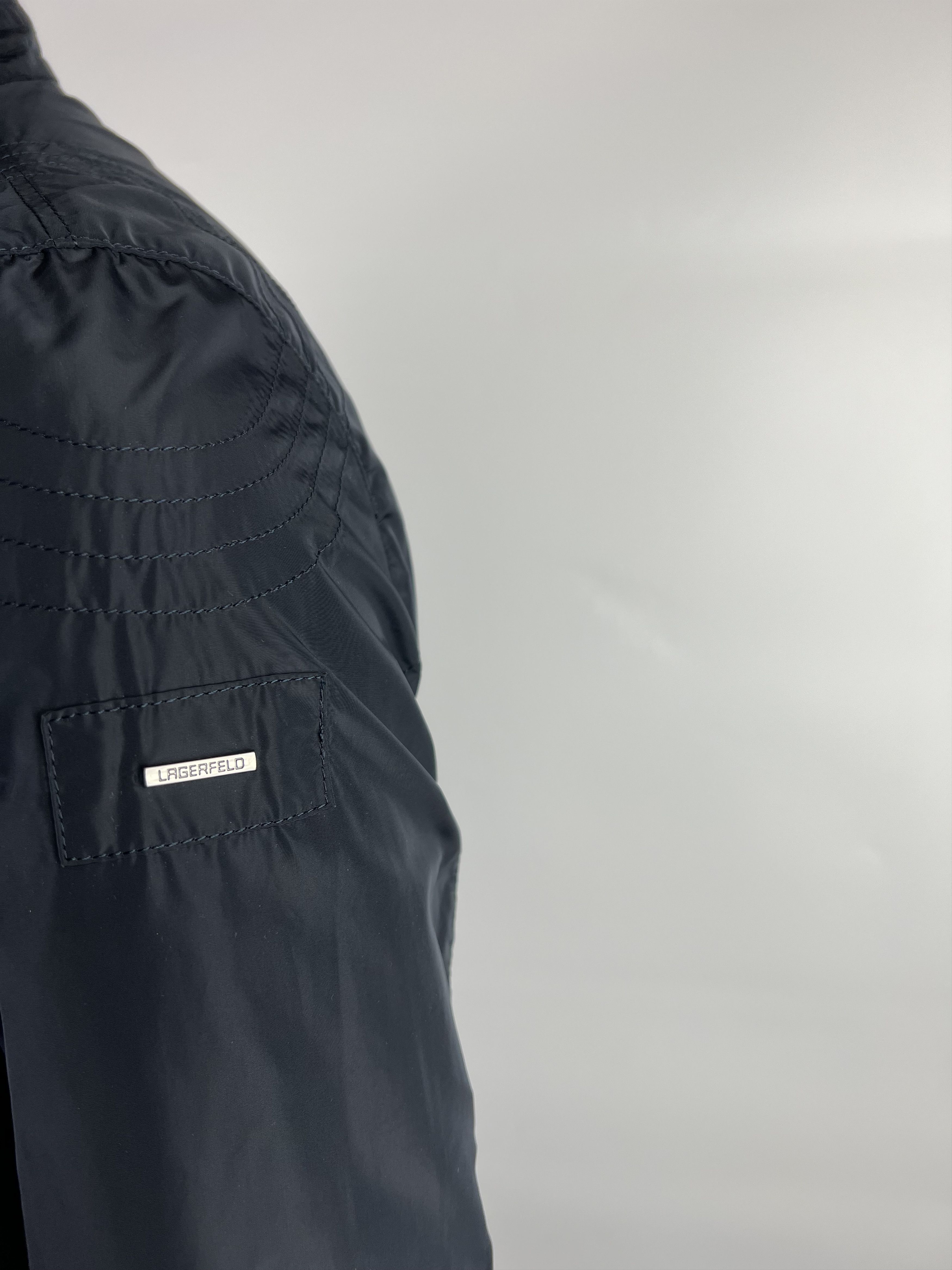 Karl Lagerfeld Lagerfeld Men's Navy Blue Jacket Size 50 Size US M / EU 48-50 / 2 - 4 Thumbnail