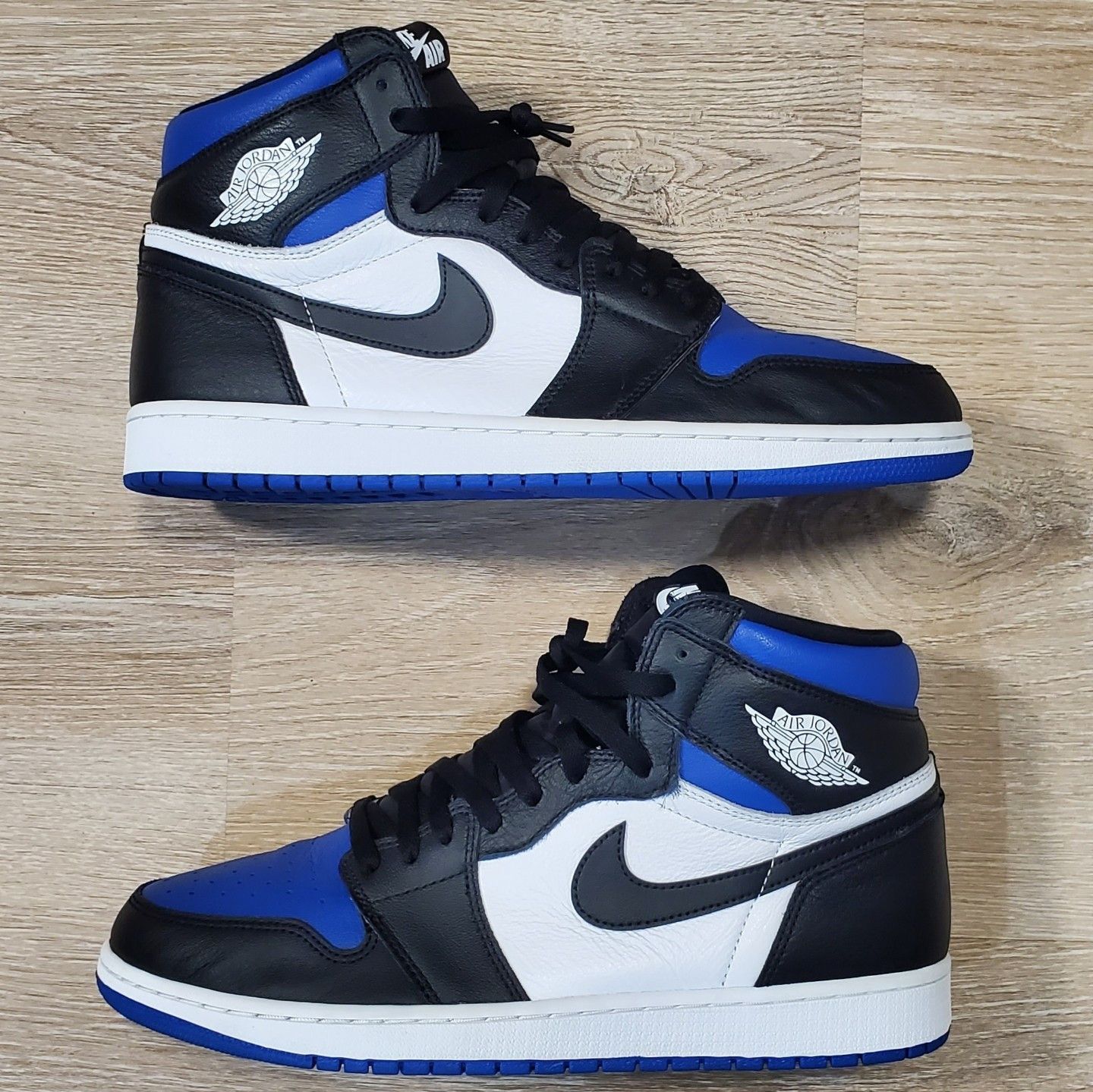 Jordan Brand Size 13 - Jordan 1 Retro OG High Royal Toe CLEAN PAIR Size US 13 / EU 46 - 5 Thumbnail
