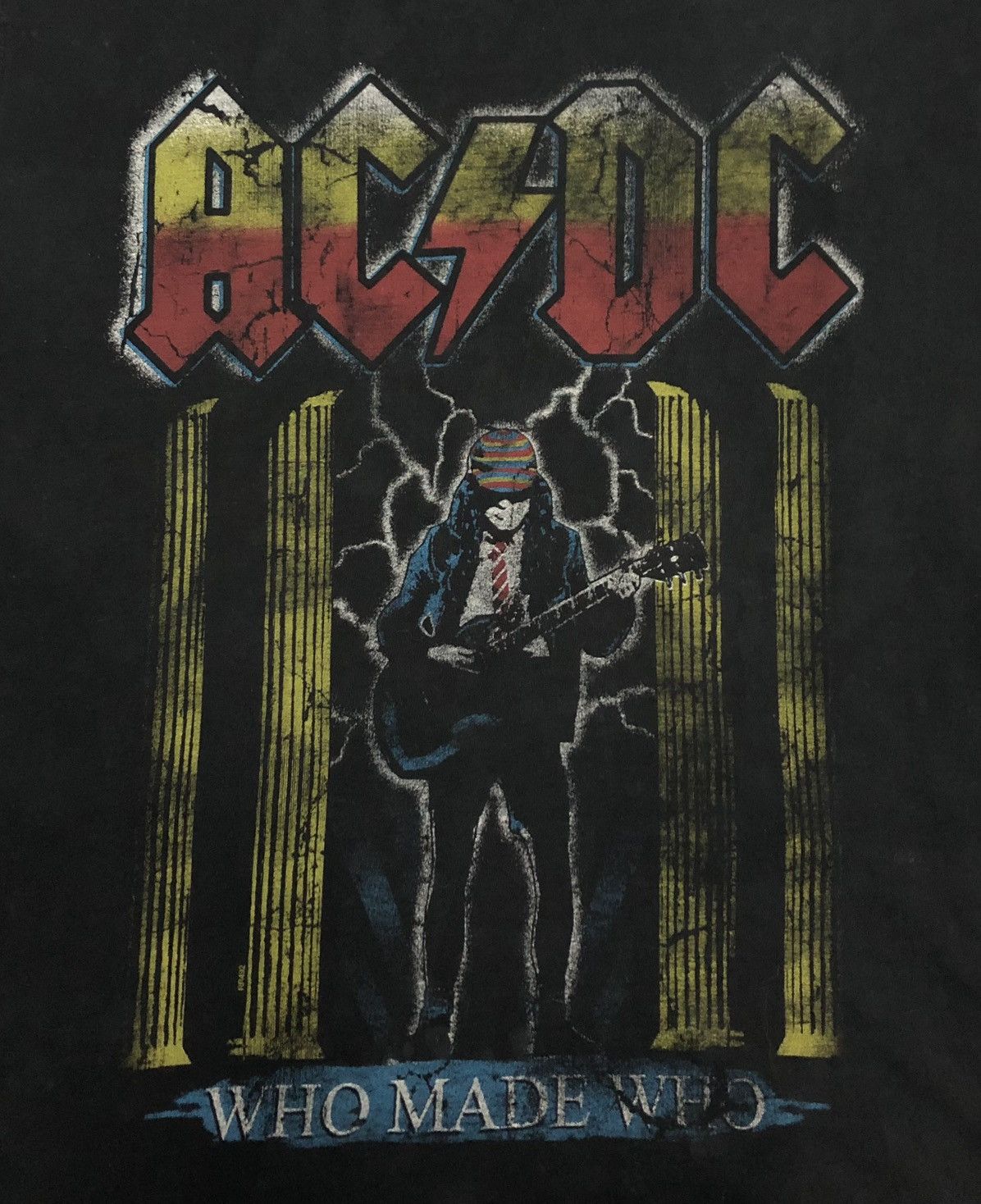 AC/DC Vintage Admit One Rock Band AC/DC Who Made Who T-Shirt Size US XL / EU 56 / 4 - 3 Thumbnail