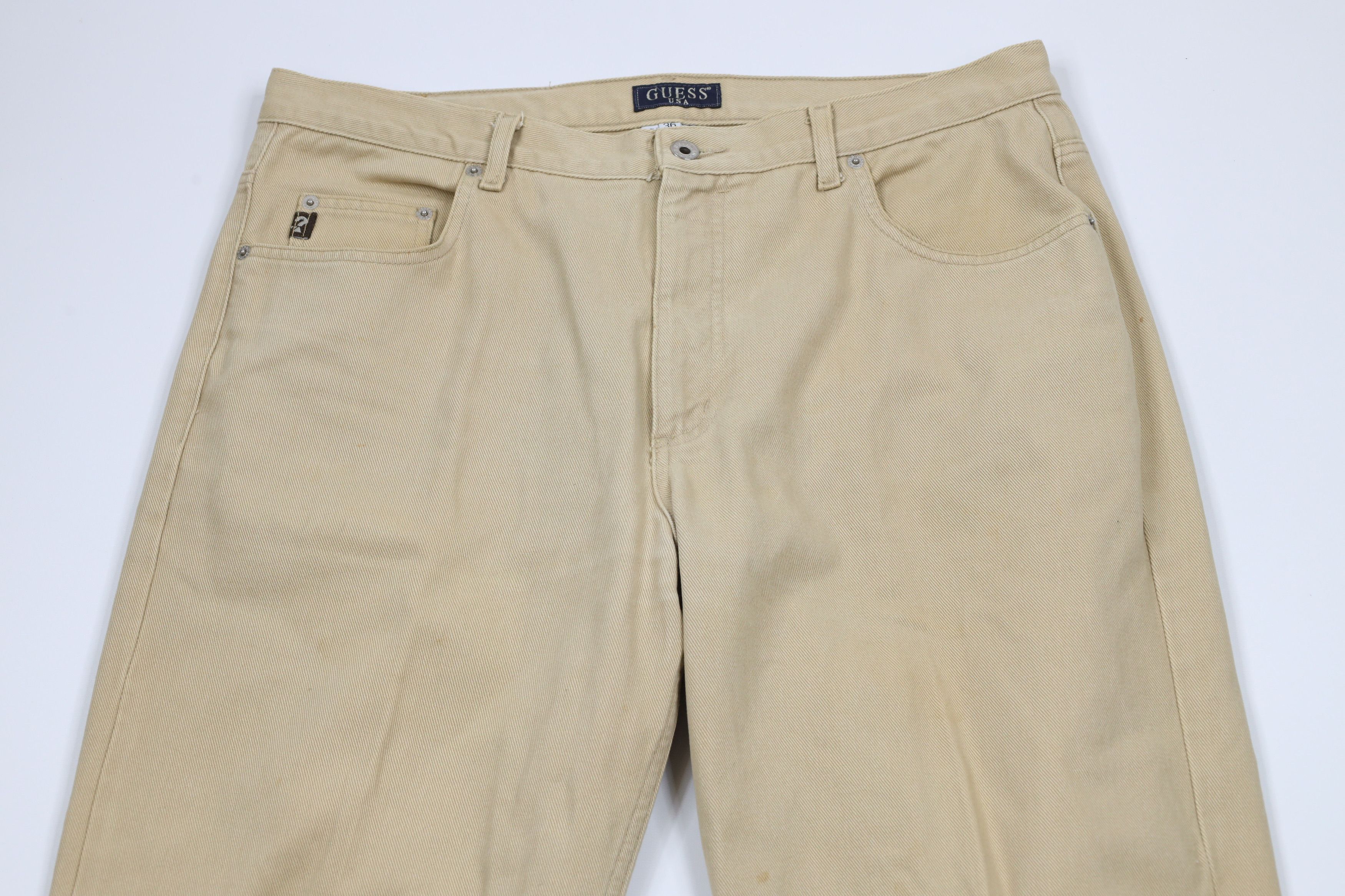 Guess × Vintage Vintage 90s Guess USA Spell Out Relaxed Tapered Leg Jeans Size US 36 / EU 52 - 2 Thumbnail