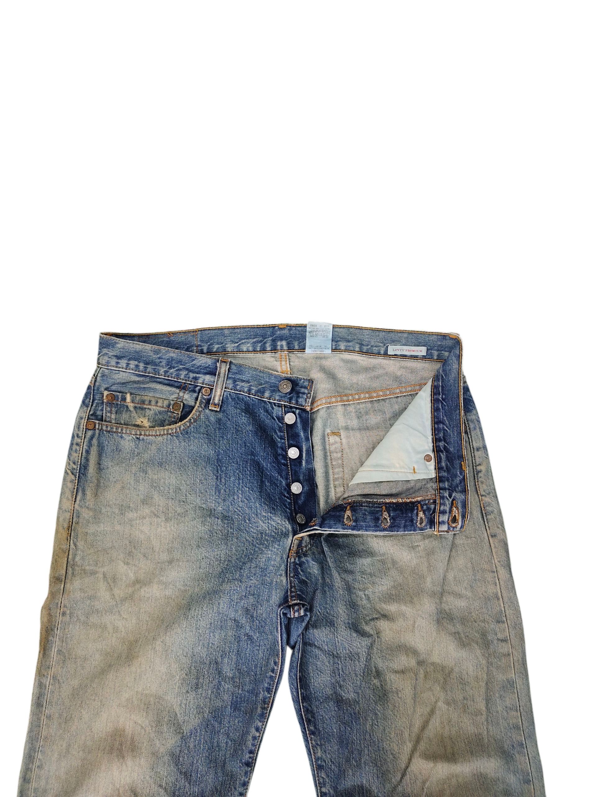 Levi's Vintage Levis 501 Clawmark Distress Faded Jeans Size US 34 / EU 50 - 8 Thumbnail