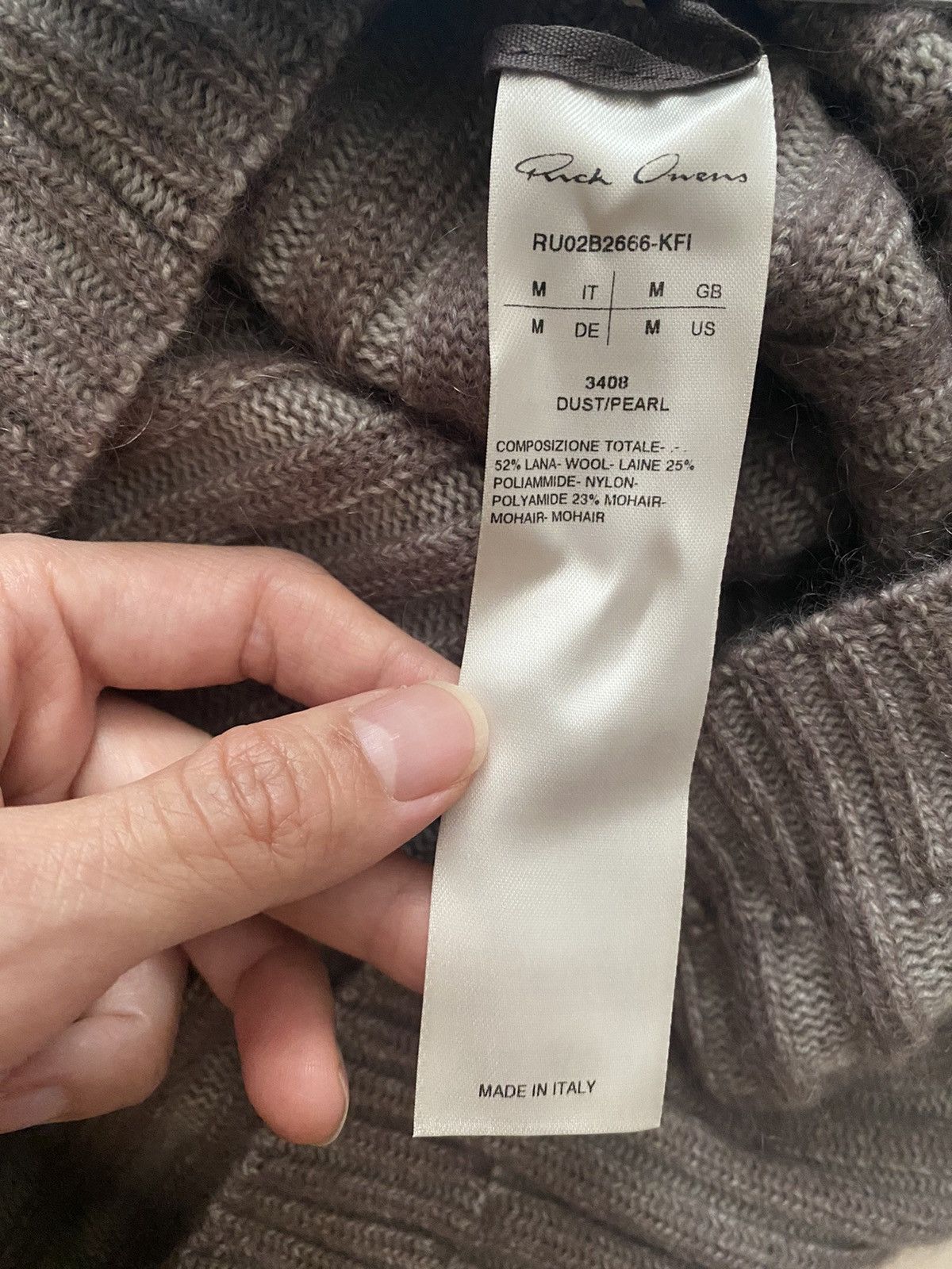 Rick Owens [80% OFF] Rick Owens brown ribbed knit Size US M / EU 48-50 / 2 - 8 Thumbnail