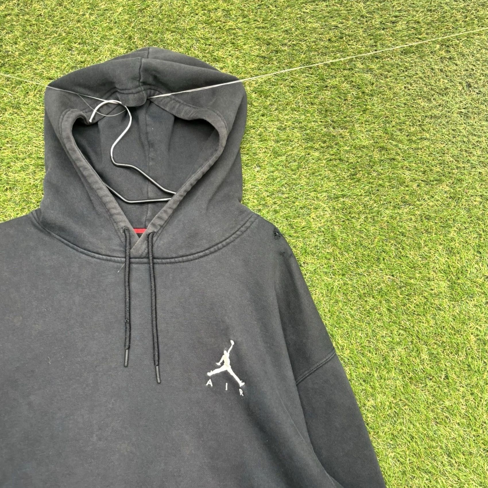 Jordan Brand Nike Jordan Hoodie Mens L Black Sweatshirt Pullover Hooded Jumper Sportswear Basketball Modern Size US L / EU 52-54 / 3 - 3 Thumbnail