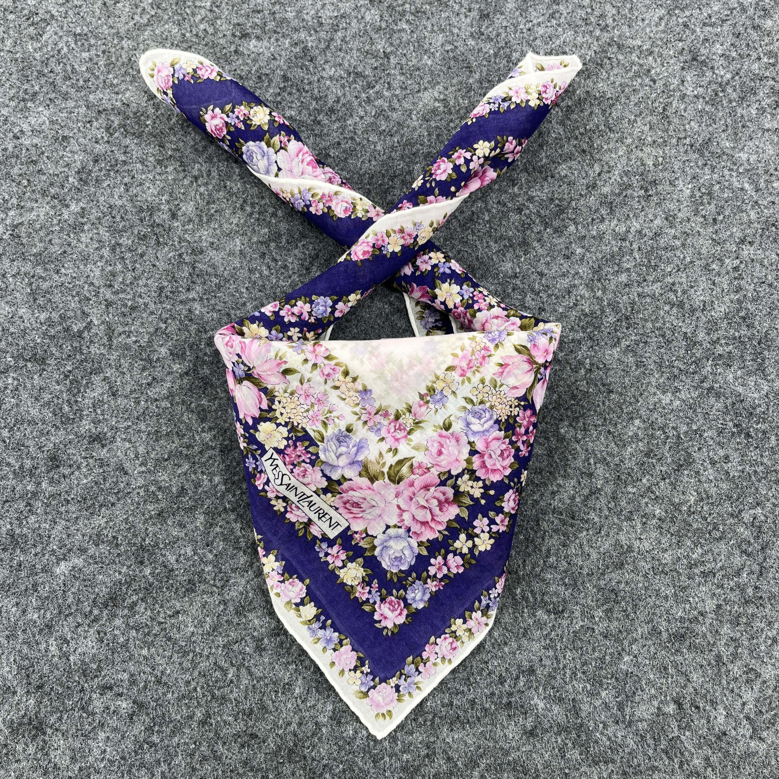 Vintage Yves Saint Laurent Handkerchief / Bandana / Neckerchief B902 Size ONE SIZE - 1 Thumbnail