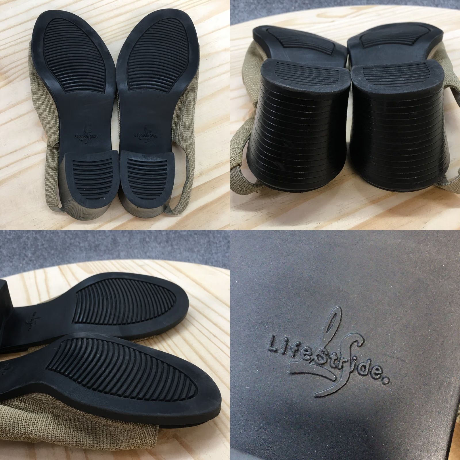 Vintage Life Stride Sandals Womens 9.5 M Slingback Brown Fabric Slip On Casual Comfort Shoes Size US 10 / IT 40 - 8 Thumbnail