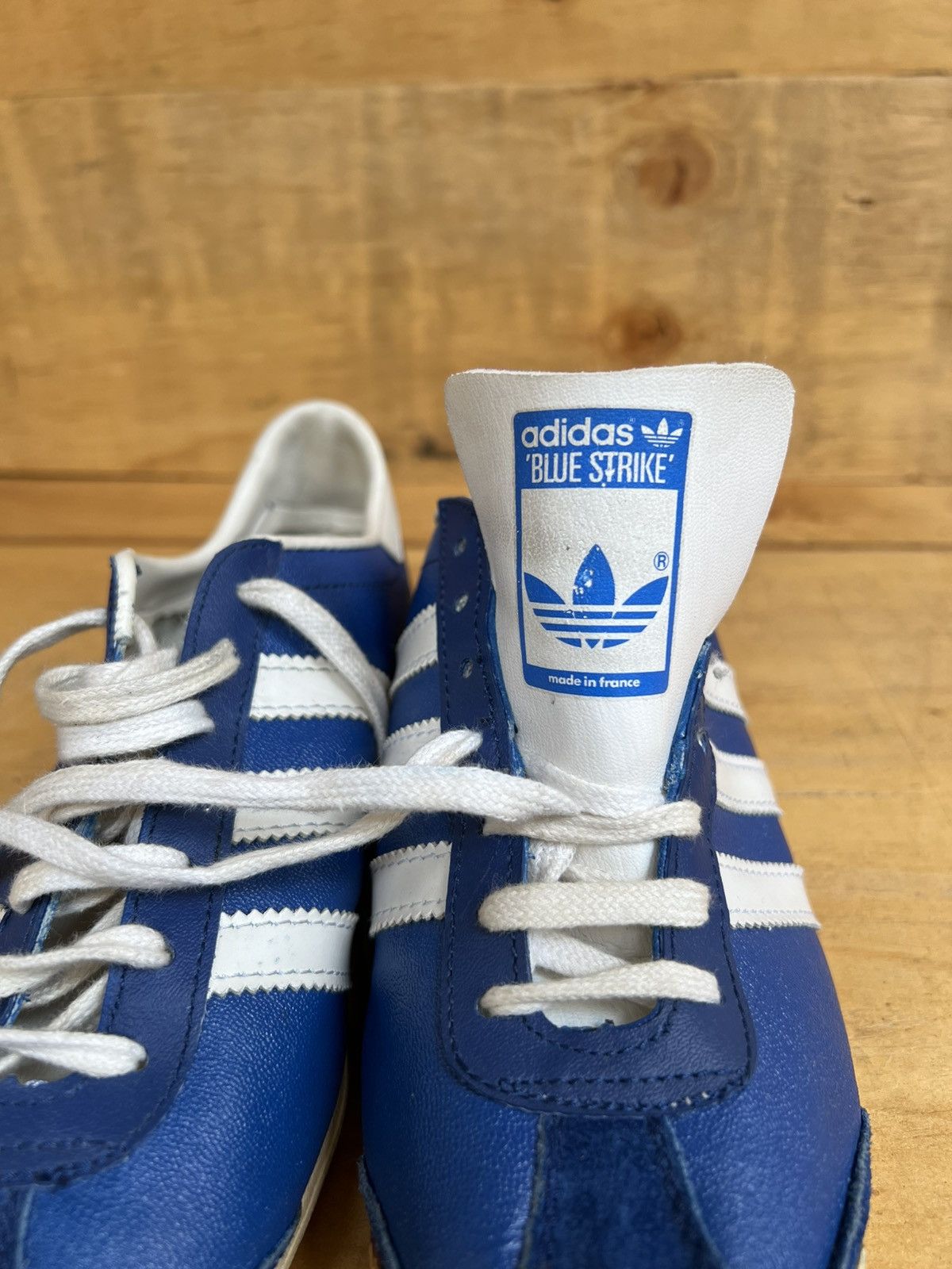 Adidas × Vintage VTG ADIDAS BLUE STRIKE MADE IN FRANCE SNEAKERS Size US 7 / EU 40 - 19 Thumbnail