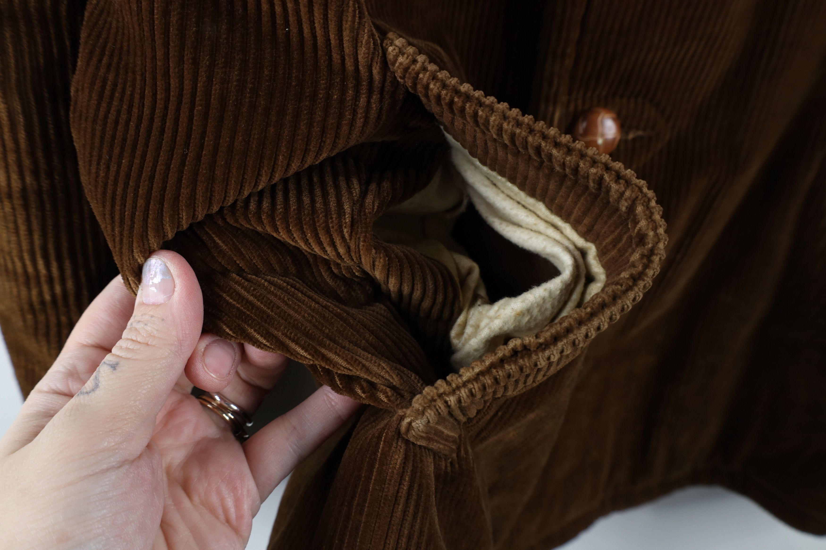 Vintage Vintage 60s 70s Streetwear Fleece Lined Corduroy Jacket USA Size US L / EU 52-54 / 3 - 7 Thumbnail