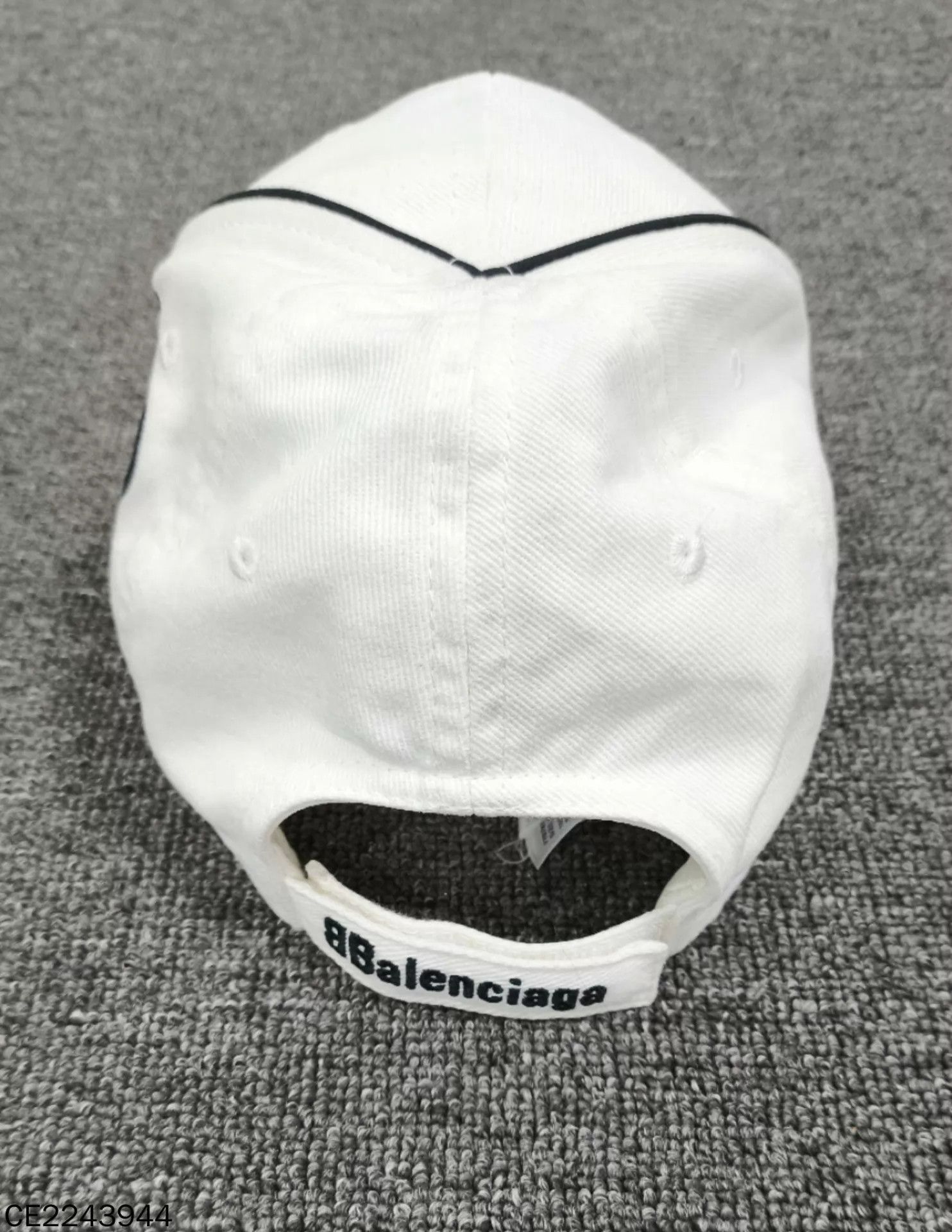 Balenciaga Balenciaga MU Embroidered Logo White Hat Size ONE SIZE - 5 Thumbnail
