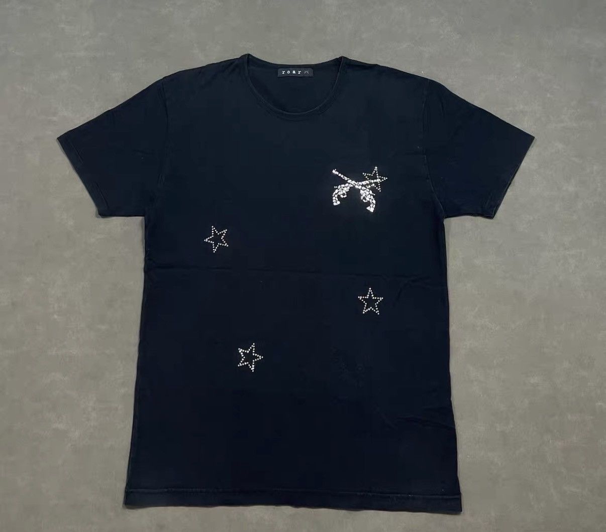 roarguns ROAR GUNS Rhinestone Embellished Short Sleeve T-shirt J16 Size US L / EU 52-54 / 3 - 1 Thumbnail