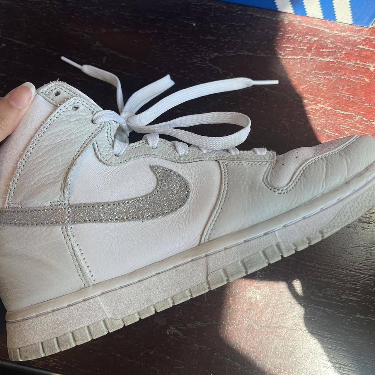 Nike Nike Dunk High Silver Glitter Swoosh Size US 8 / IT 38 - 8 Thumbnail