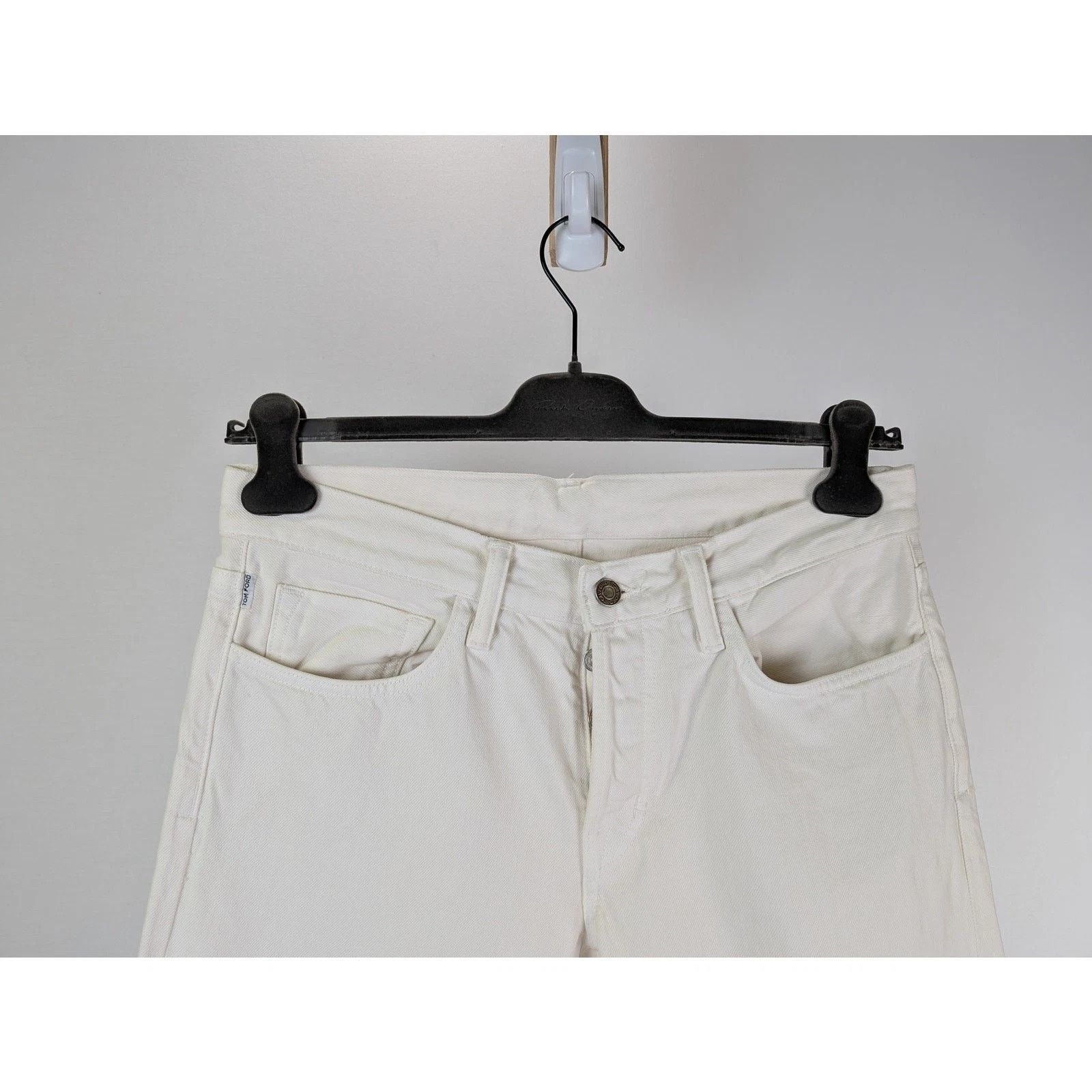 Tom Ford o1rshd1 Straight Denim Jeans in White Size US 31 - 3 Thumbnail