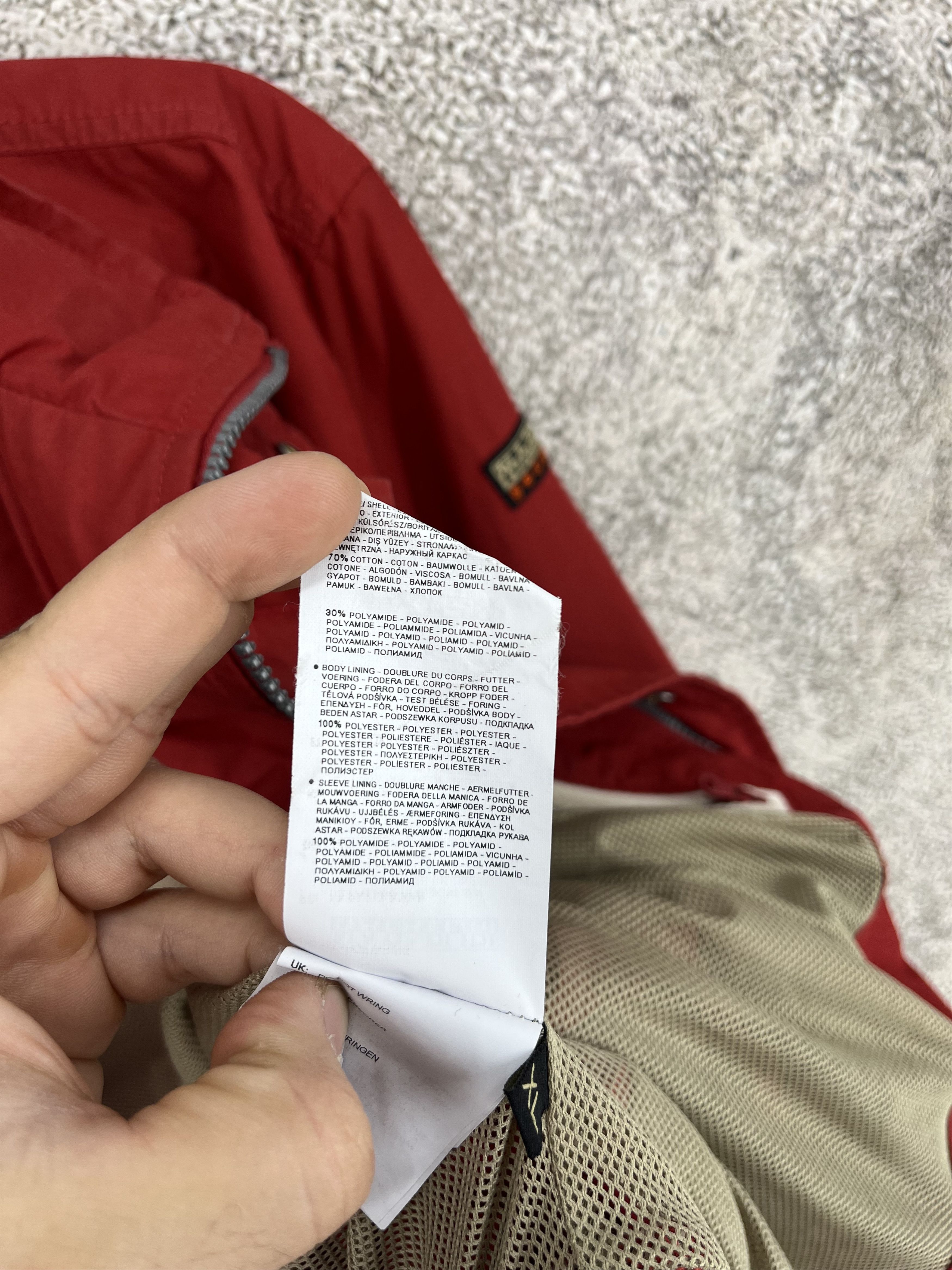 Napapijri Vintage y2k Napapijri Zip Jacket Red size XL Size US XL / EU 56 / 4 - 12 Thumbnail