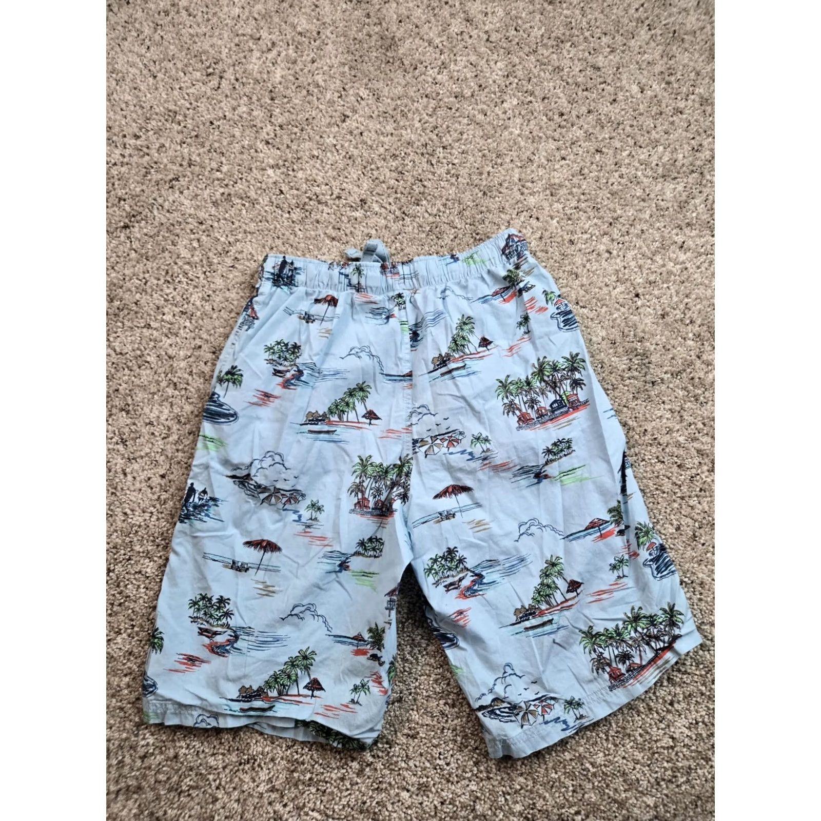 Tommy Bahama Tommy Bahama Sleep Shorts Mens Small Blue Cotton Pockets Island Print Lounge Shorts Size US 29 - 4 Thumbnail