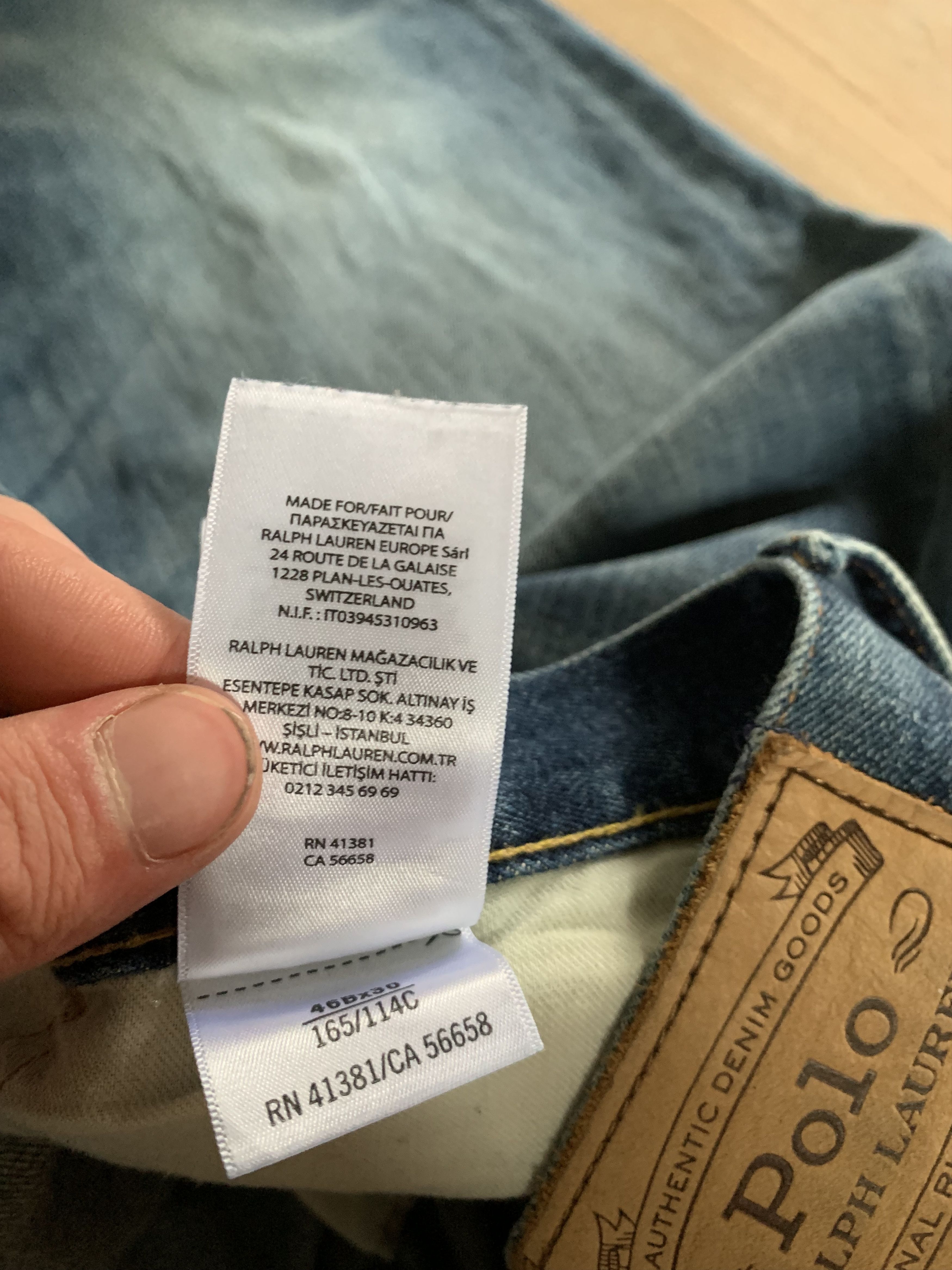 Denime × Polo Ralph Lauren × Ralph Lauren Polo Ralph Lauren Blue Denim Jeans Size US 44 / EU 60 - 10 Thumbnail