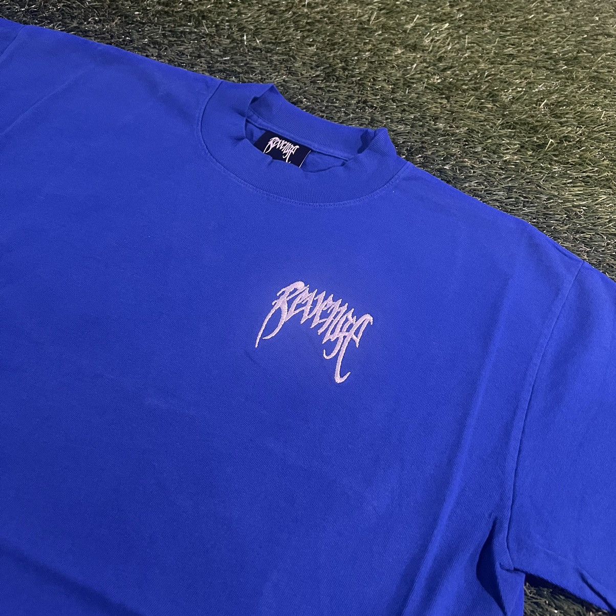 Revenge Revenge Basic Embroidered Logo Tee Blue Size Medium Size US M / EU 48-50 / 2 - 3 Thumbnail