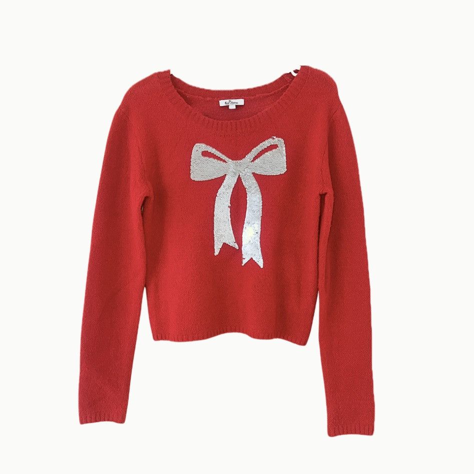 Other Red sequin sweater bow print, holiday Christmas Size S / US 4 / IT 40 - 6 Thumbnail