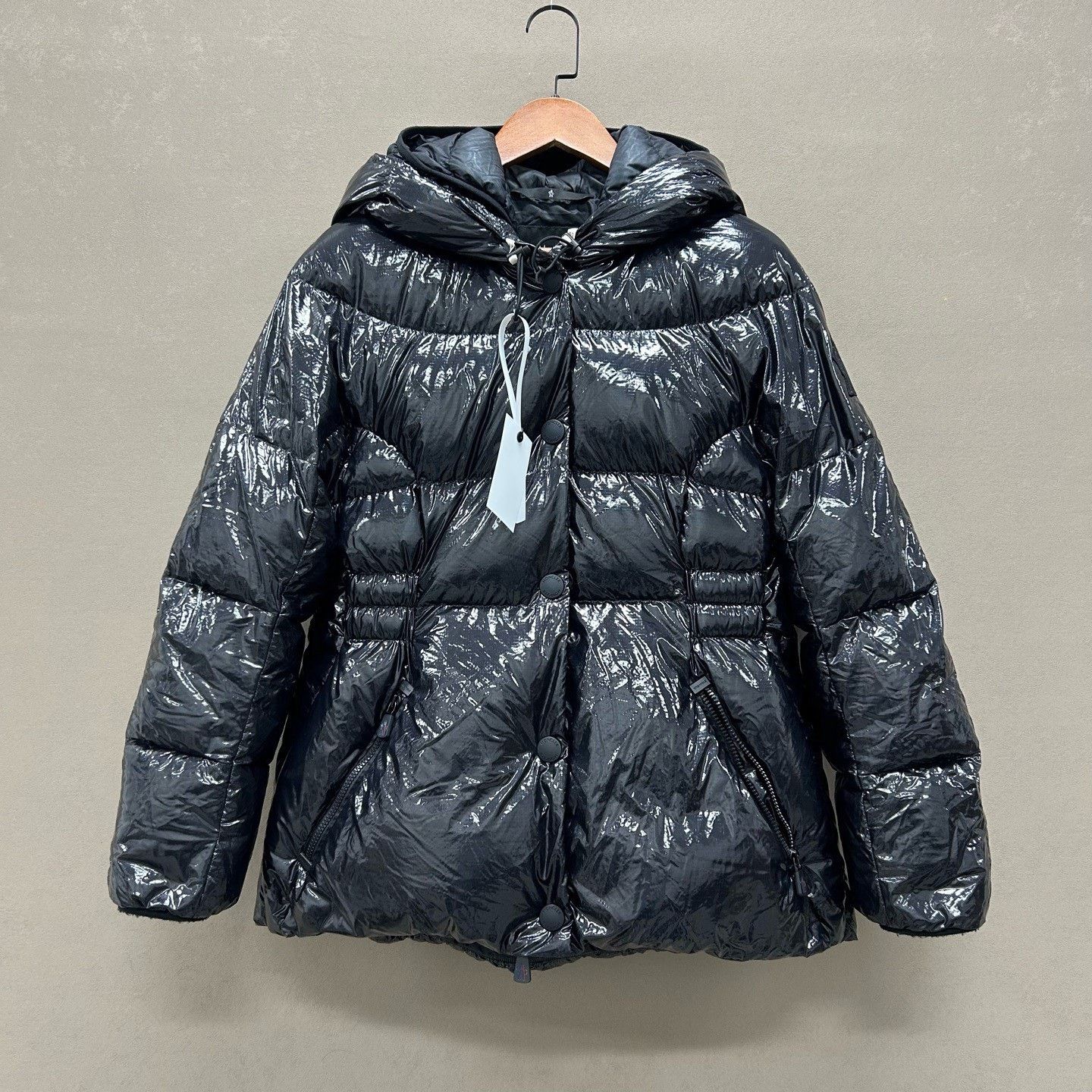 Moncler Moncler Fenis Black Waxed Leather Ski Puffer Size M / US 6-8 / IT 42-44 - 1 Thumbnail