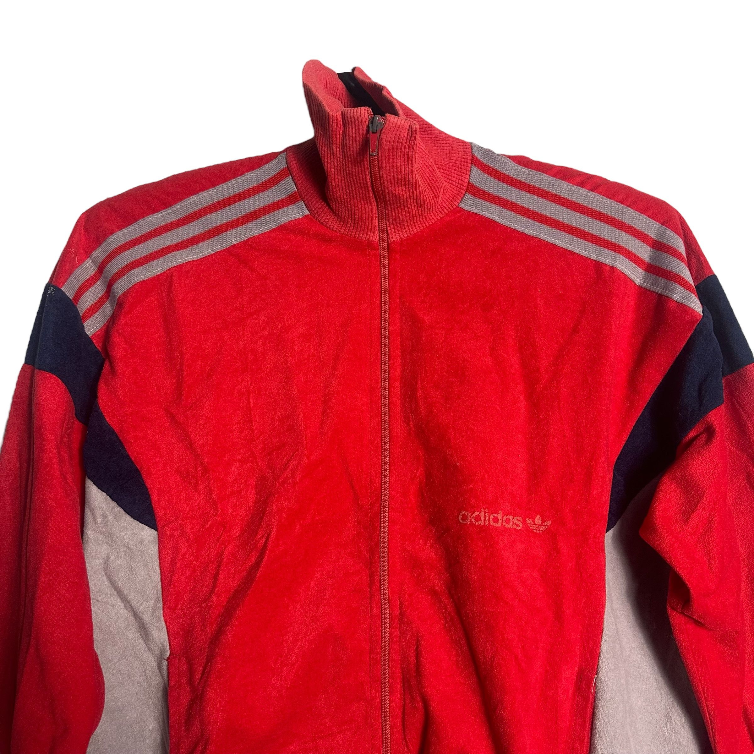 Adidas 🔥RARE🔥Vintage Adidas Sweater Zipper Jacket Made in France Size US L / EU 52-54 / 3 - 2 Thumbnail