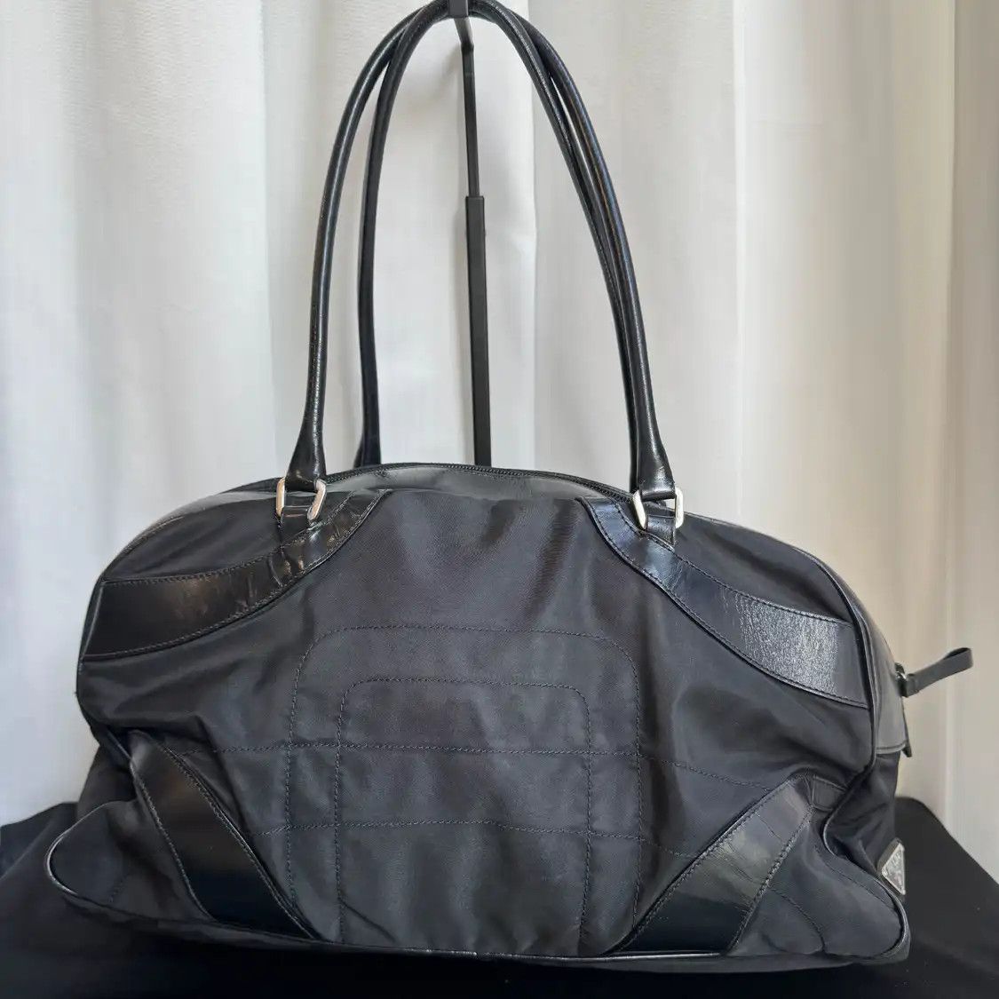 Prada PRADA tote bag black nylon handbag Size ONE SIZE - 1 Thumbnail
