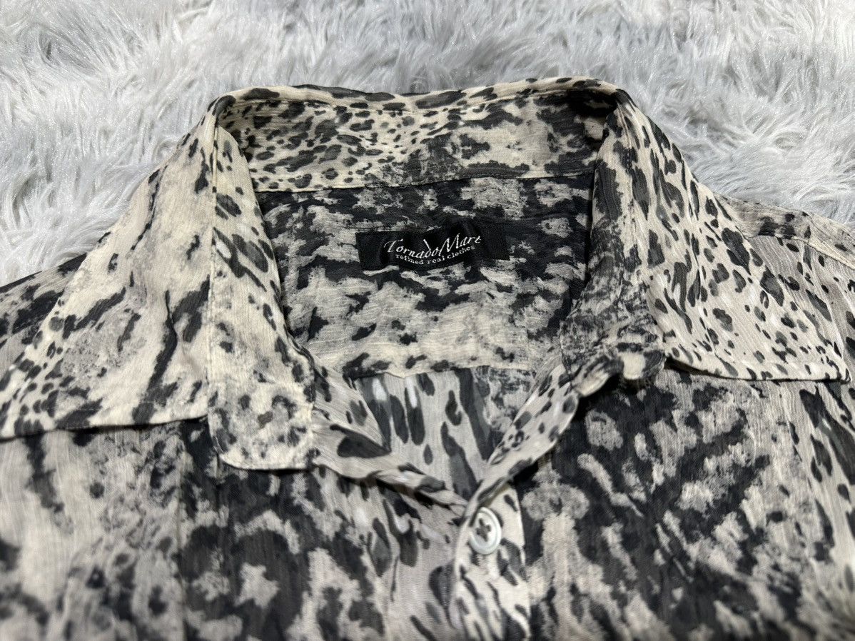 Tornado Mart 🔥Sick Y2K Tornado Mart Leopard Shirt See Through Size US M / EU 48-50 / 2 - 6 Thumbnail