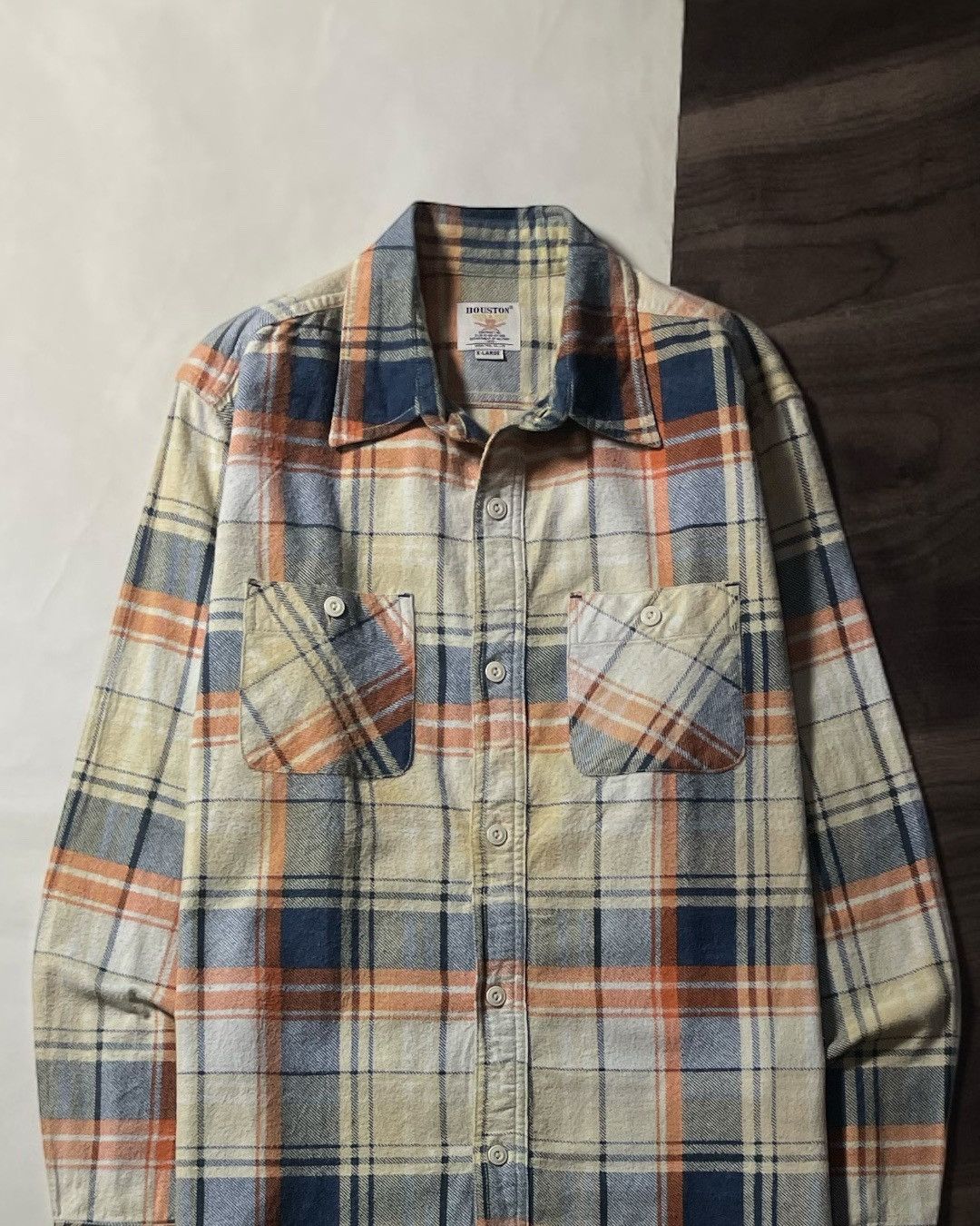Japanese Brand FLANNEL SHIRT DOUBLE POCKET HOUSTON JAPAN SIZE XL fit L Size US L / EU 52-54 / 3 - 2 Thumbnail