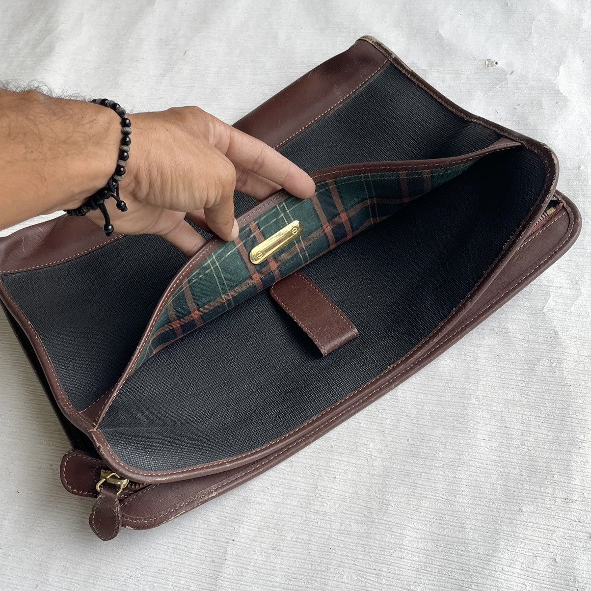 Alfred Dunhill Vintage Dunhill Men Clutch/Document Case A4 Size Size ONE SIZE - 13 Thumbnail