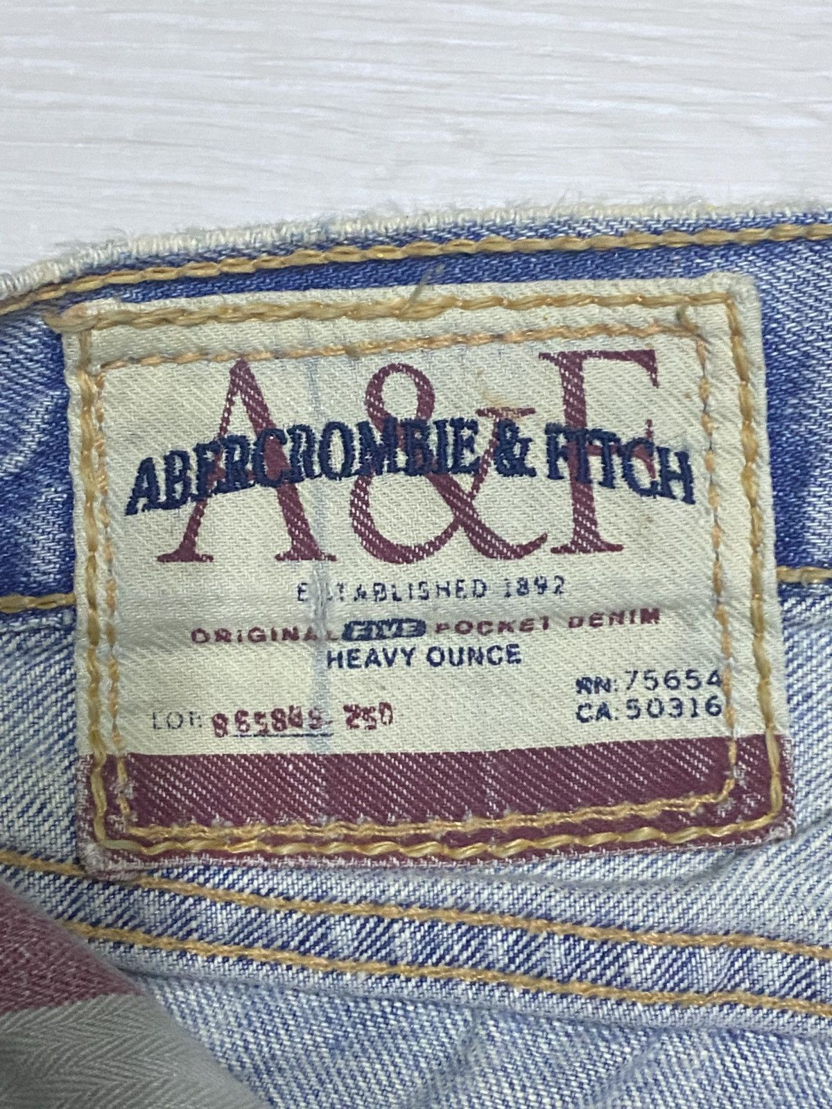 Seditionaries Vintage Handcraft Ambercrombie And Fitch Mud Wash Baggy Jean Size US 32 / EU 48 - 19 Thumbnail