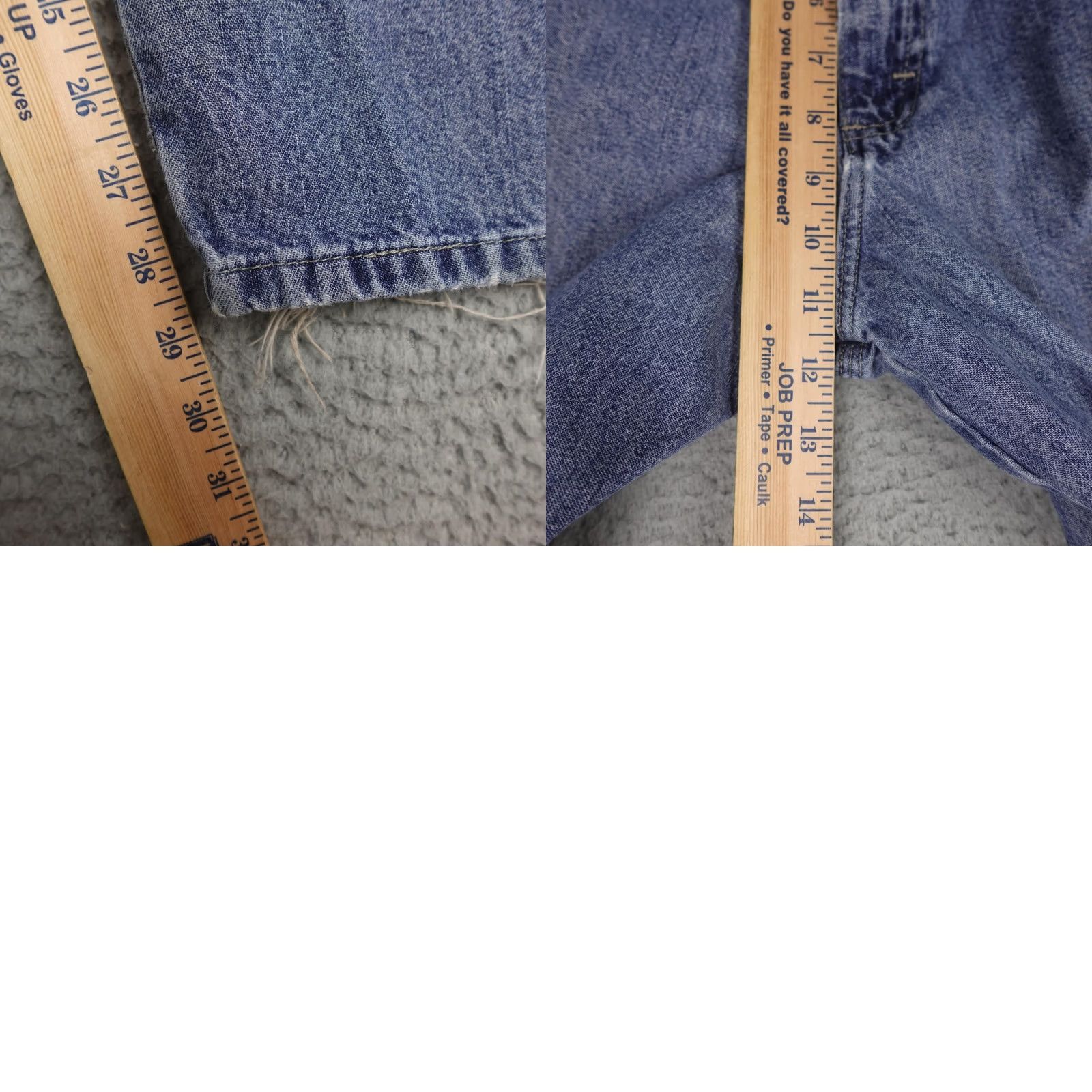 Wrangler Wrangler Jeans Mens 34x29 Blue Denim Distressed Baggy 5-Pocket Relaxed Straight Vintage No N/A Size US 36 / EU 52 - 9 Thumbnail